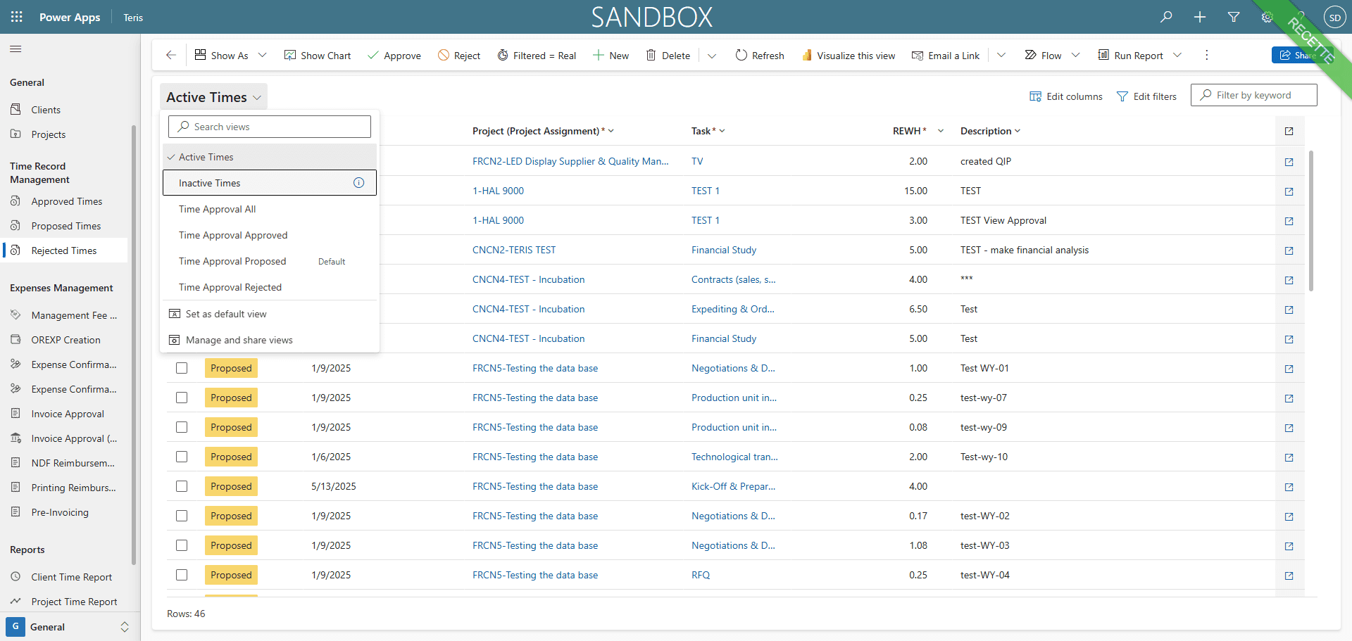 Step #5: Click on "Inactive Times"