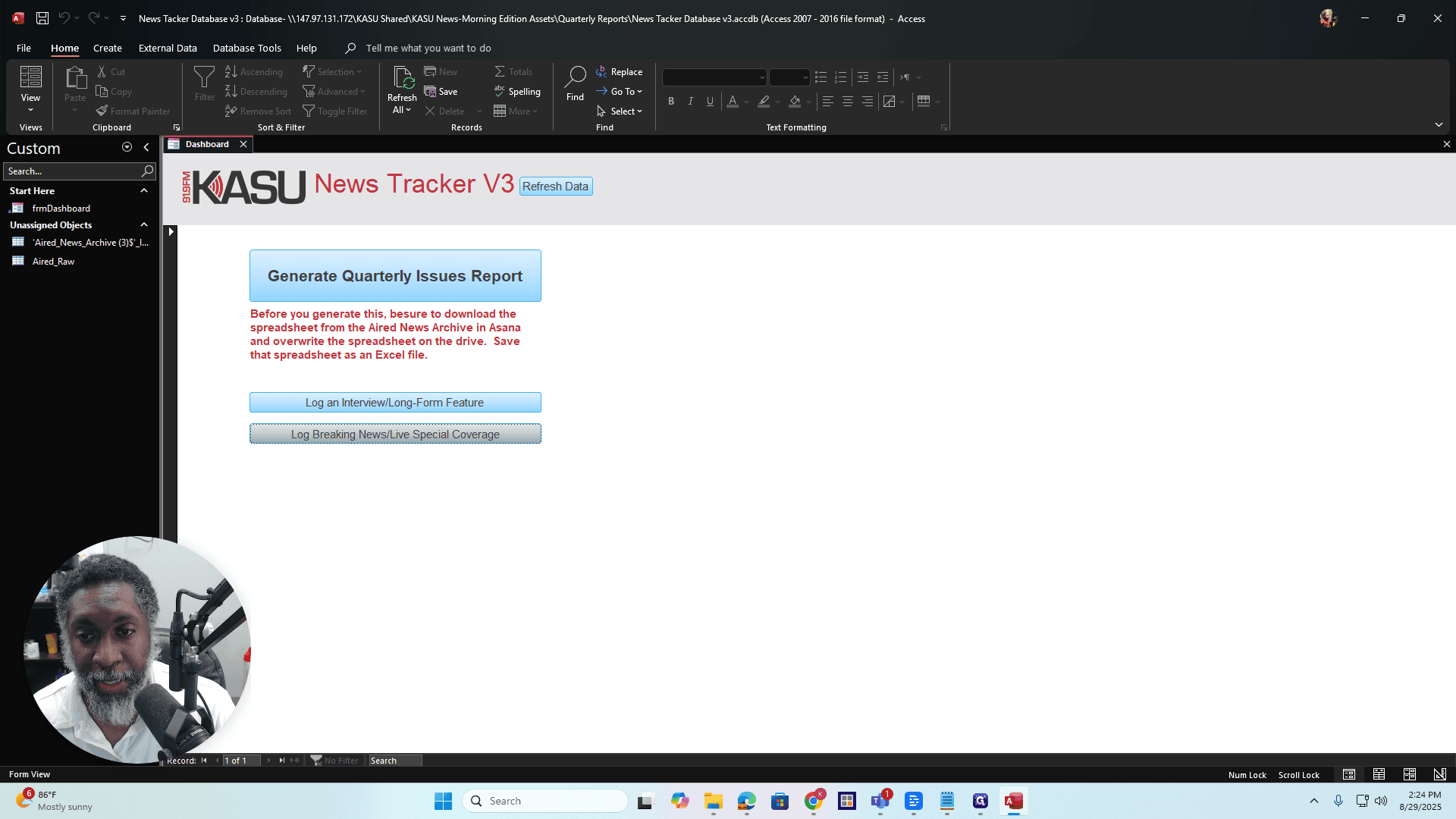 Step #24: Click on "Log Breaking News / Live Special Coverage"