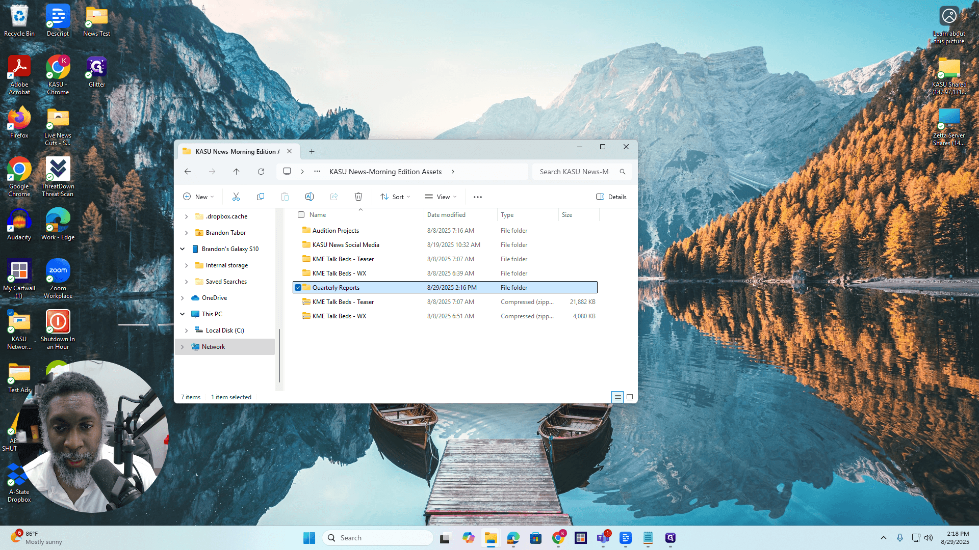 Step #4: Double-click on "Quarterly Reports"