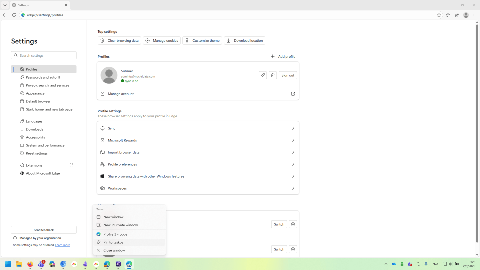 Step #18: Click on "Pin to taskbar"