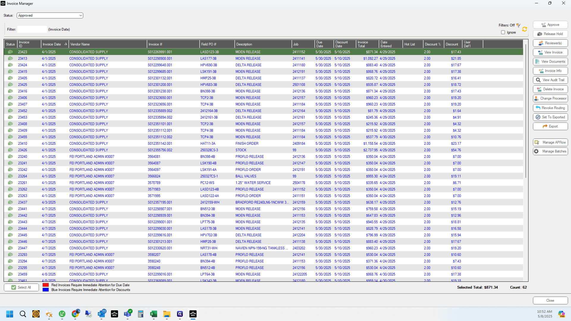 Step #18: Double check your invoice dates once more before exporting