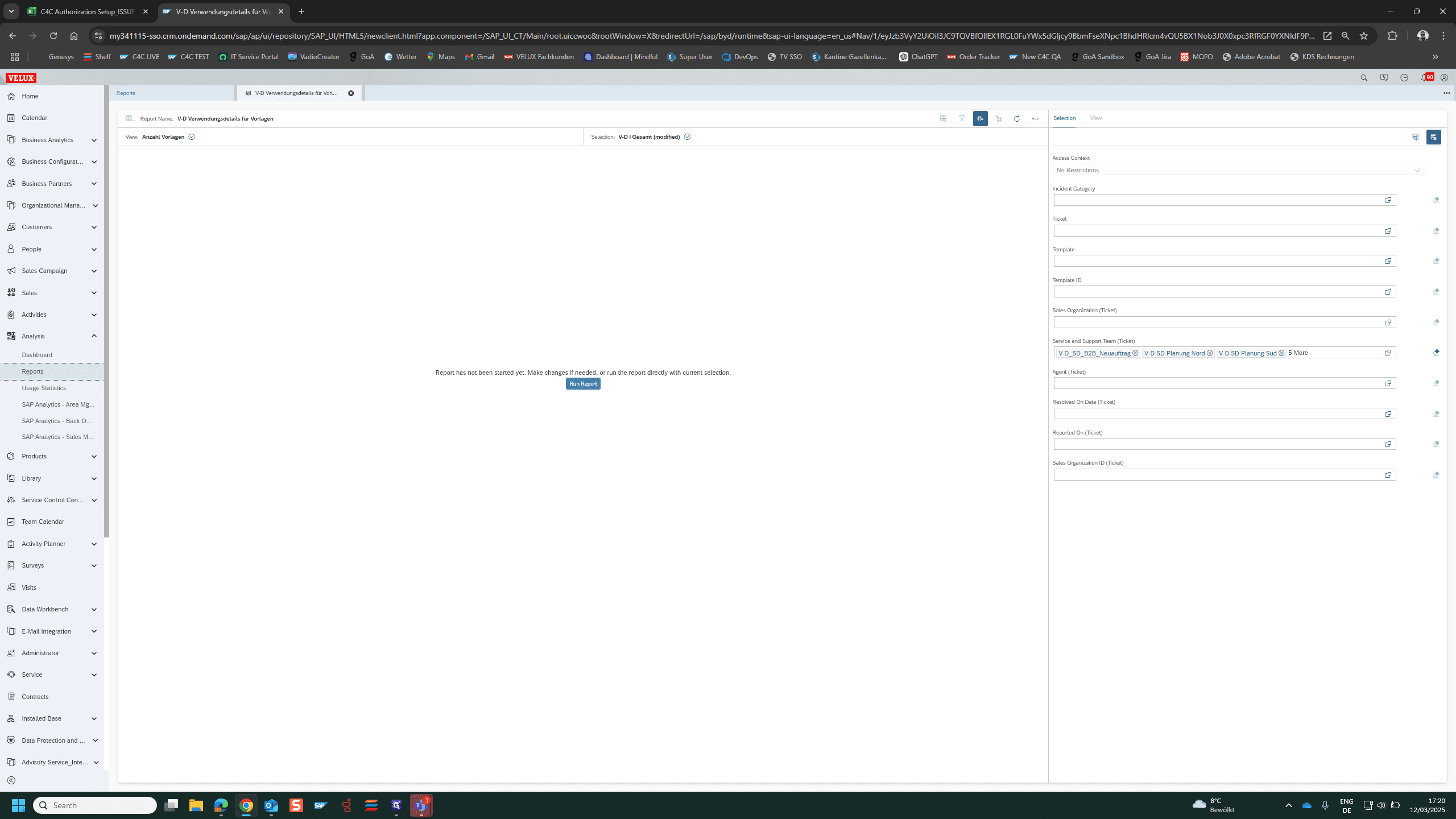 Step #14: Click on "Run Report"