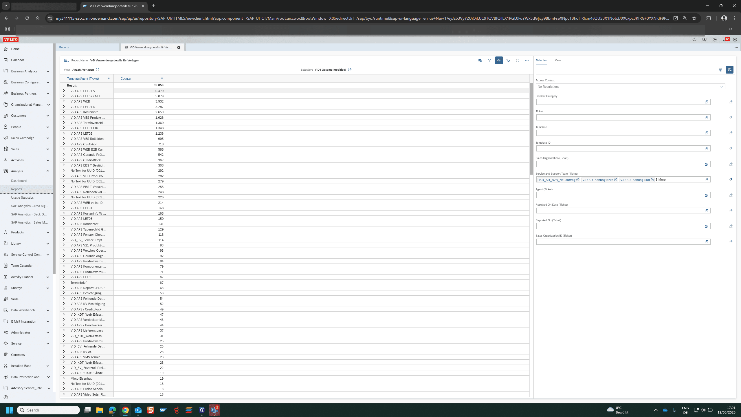 Step #15: Expand the details for this specific template