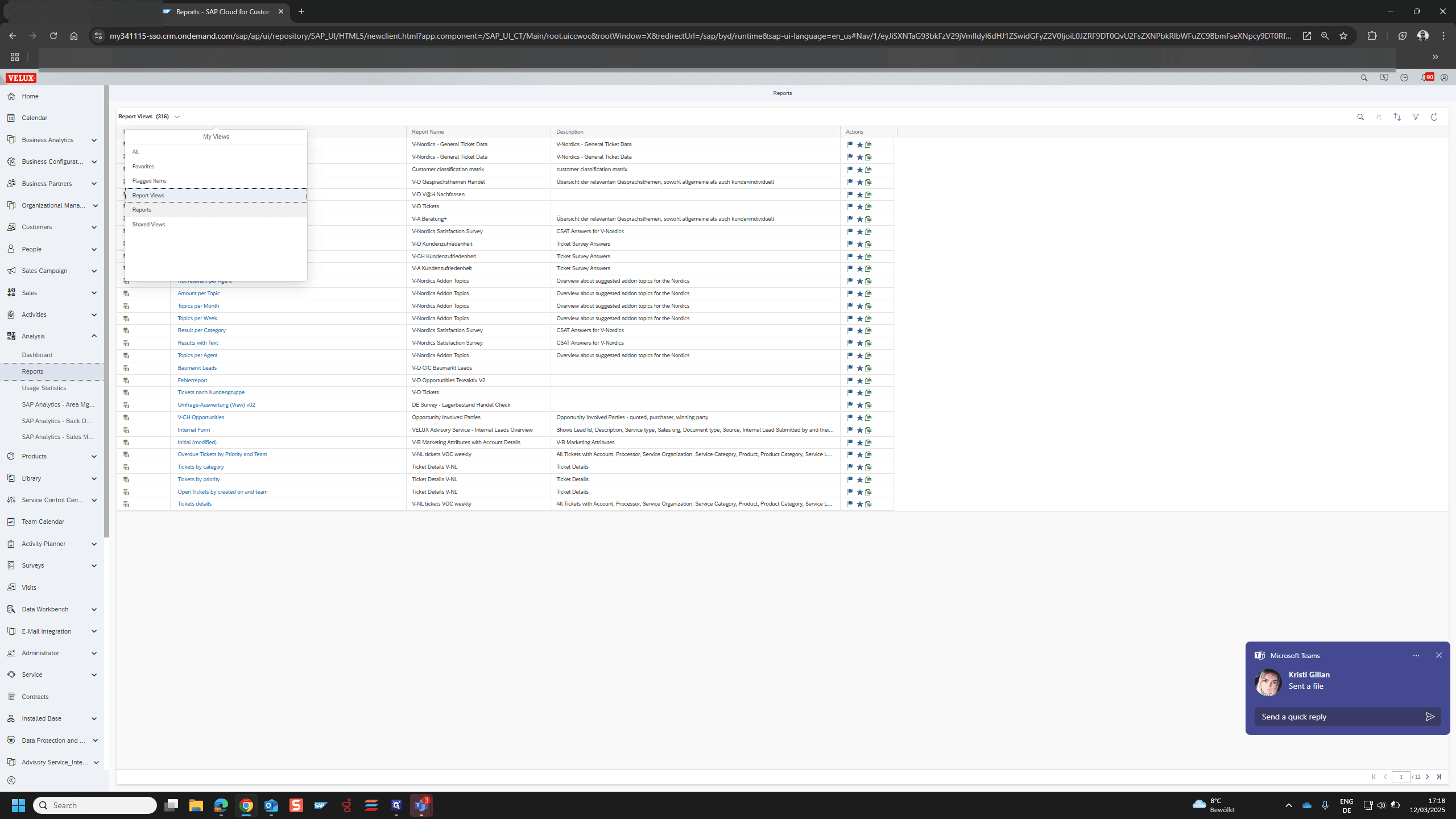 Step #4: Change to Reports