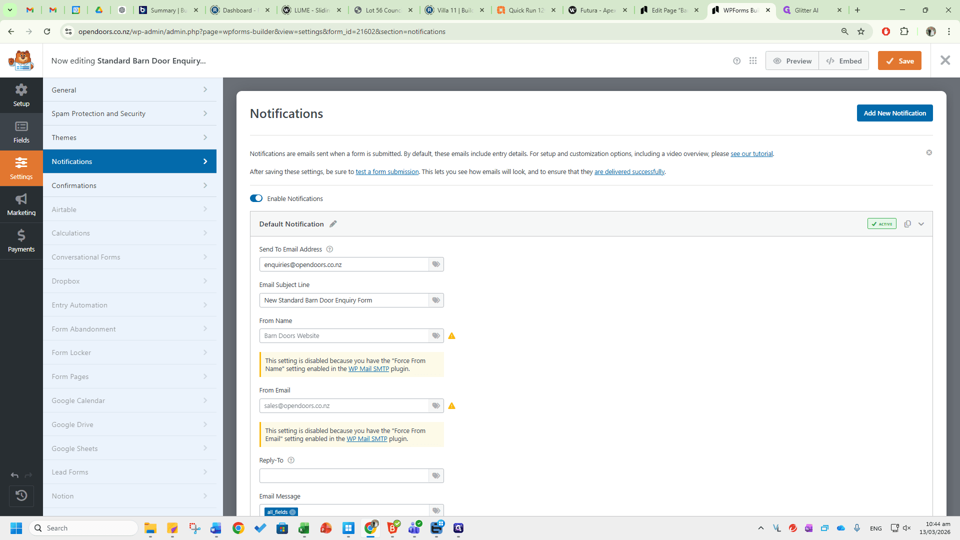 Step #32: Click on "Fields"