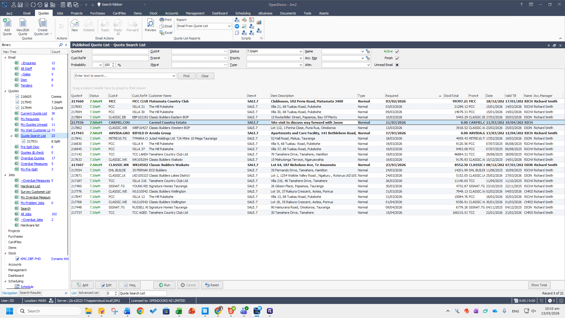 Step #20: Click on the enquiries inbox