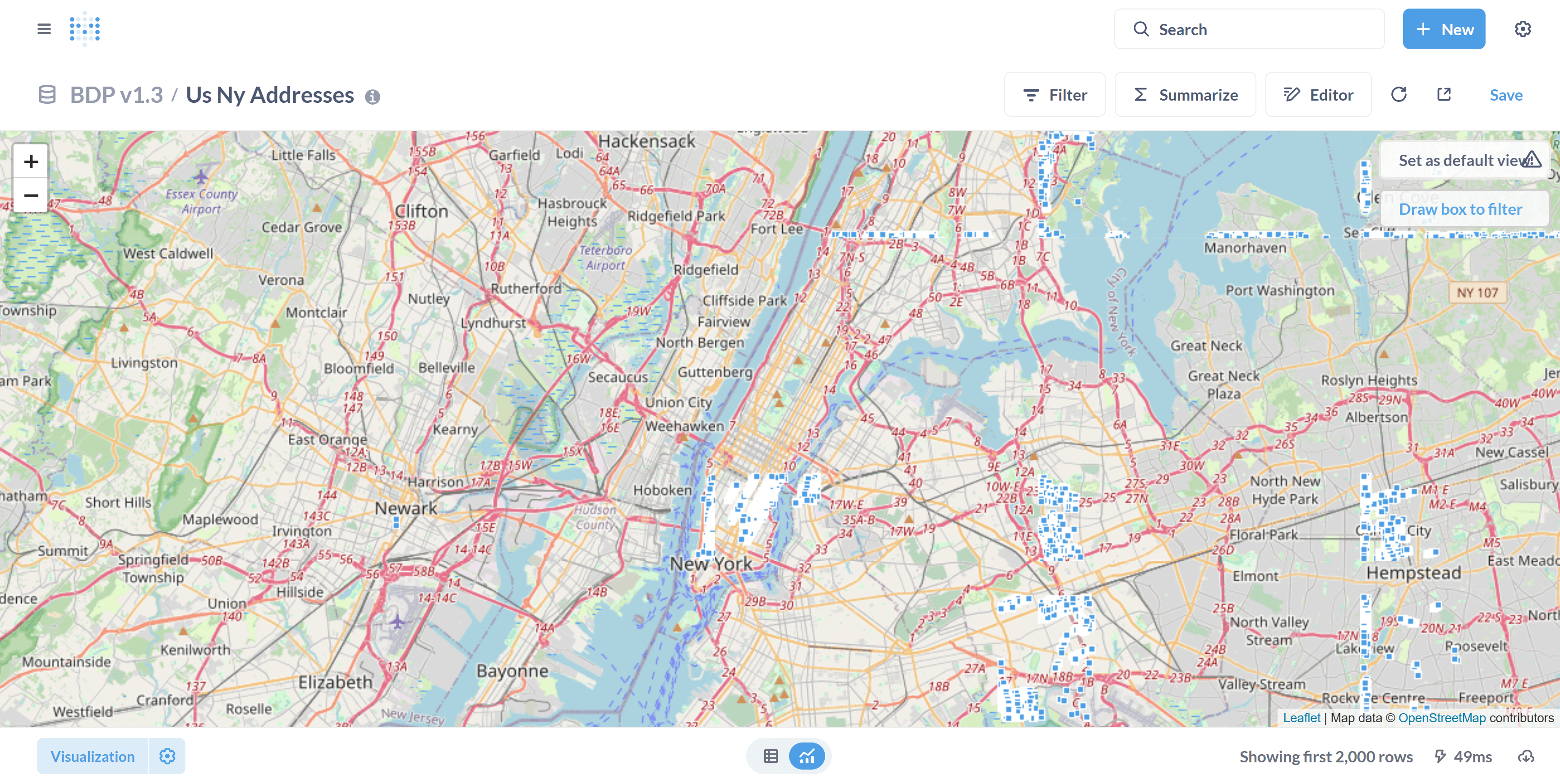 Step #8: Click on "Draw box to filter." Then, click on where you would like to filter and create a rectangle.