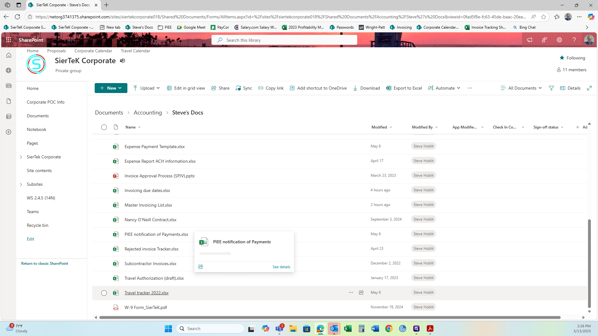 Step #25: Right-click on "Travel tracker 2022.xlsx"