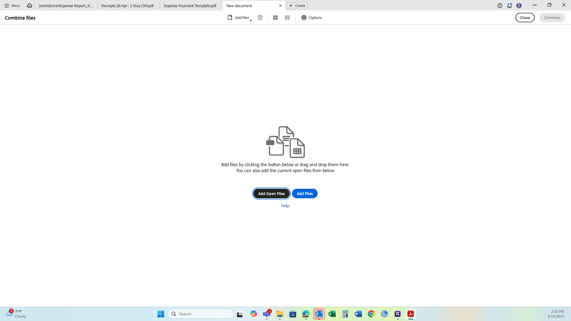 Step #45: Click on "Add Open Files"