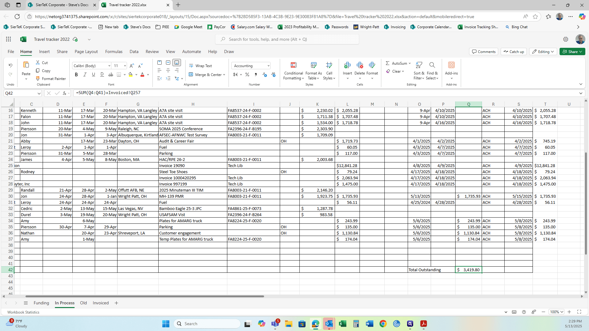 Step #39: Click on "SierTek Corporate - Steve's Docs"