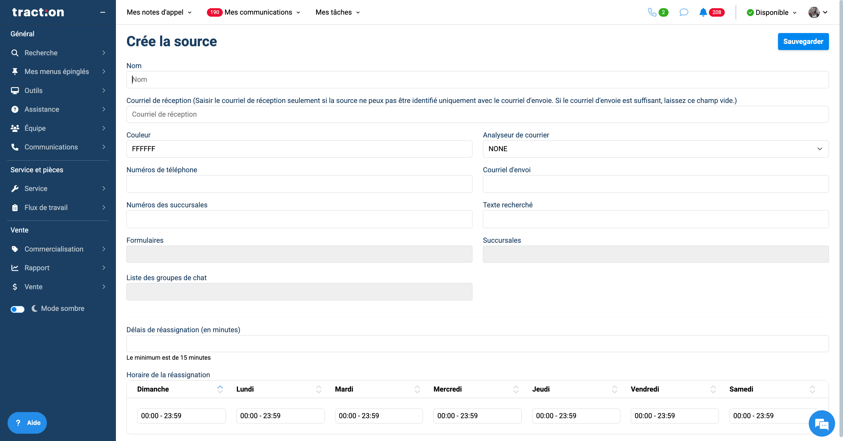 Step #4: Inscrire le nom de votre source