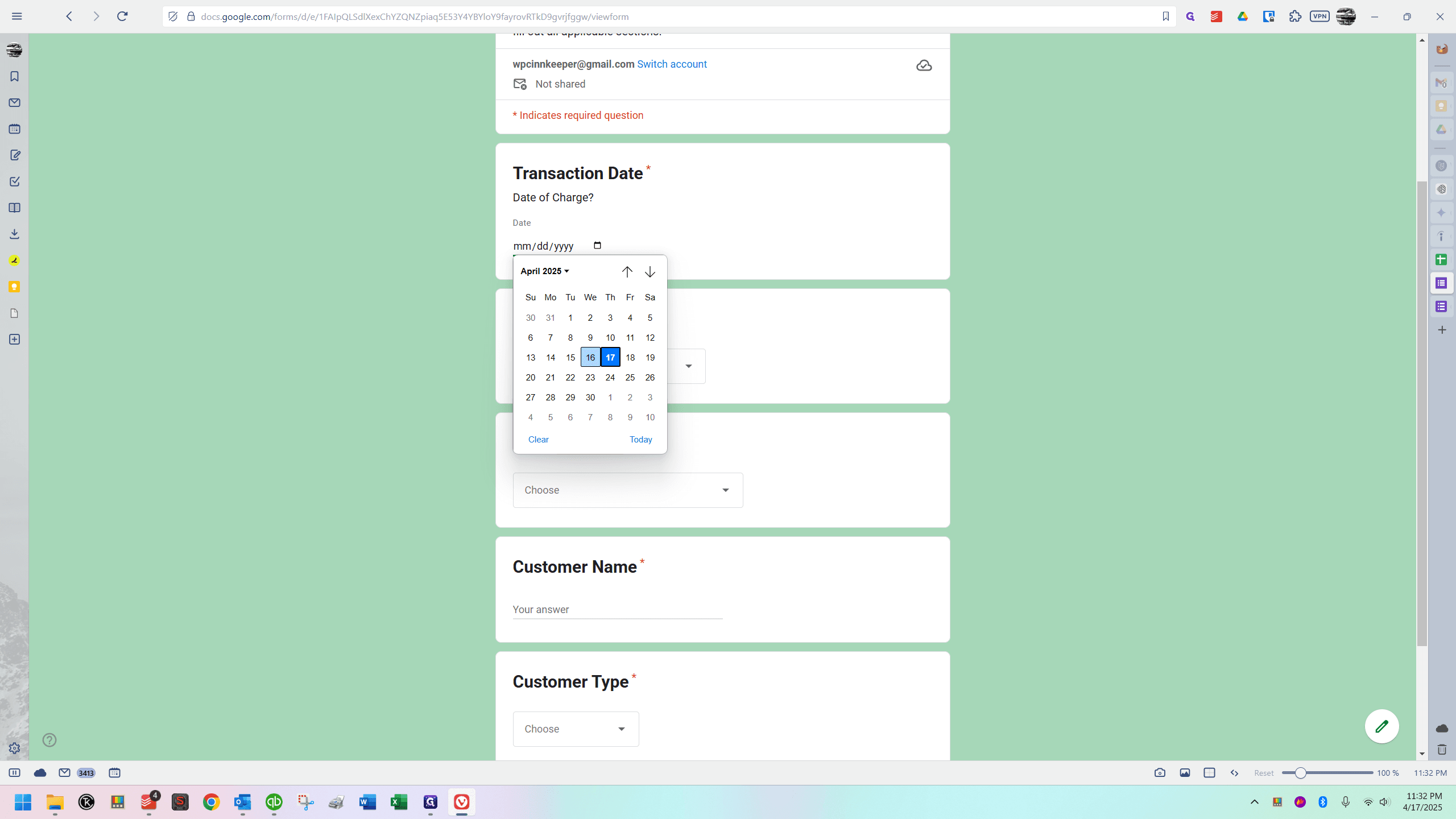 Step #5: Click on "16"