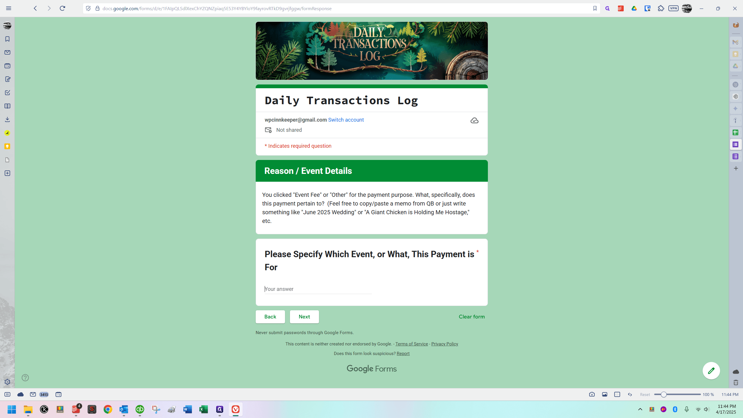 Step #93: Click here