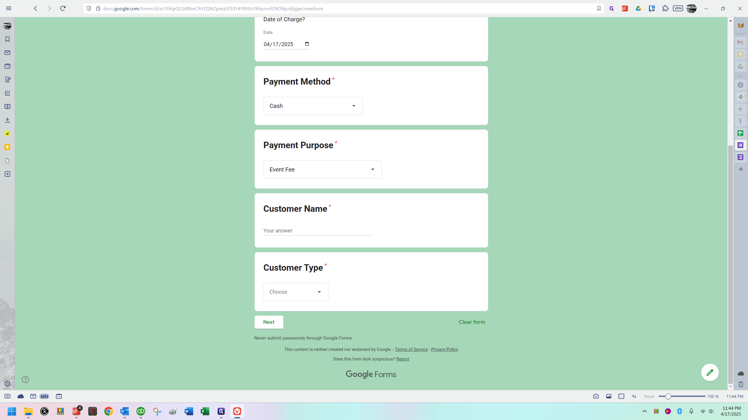 Step #87: Click on "Your answer"