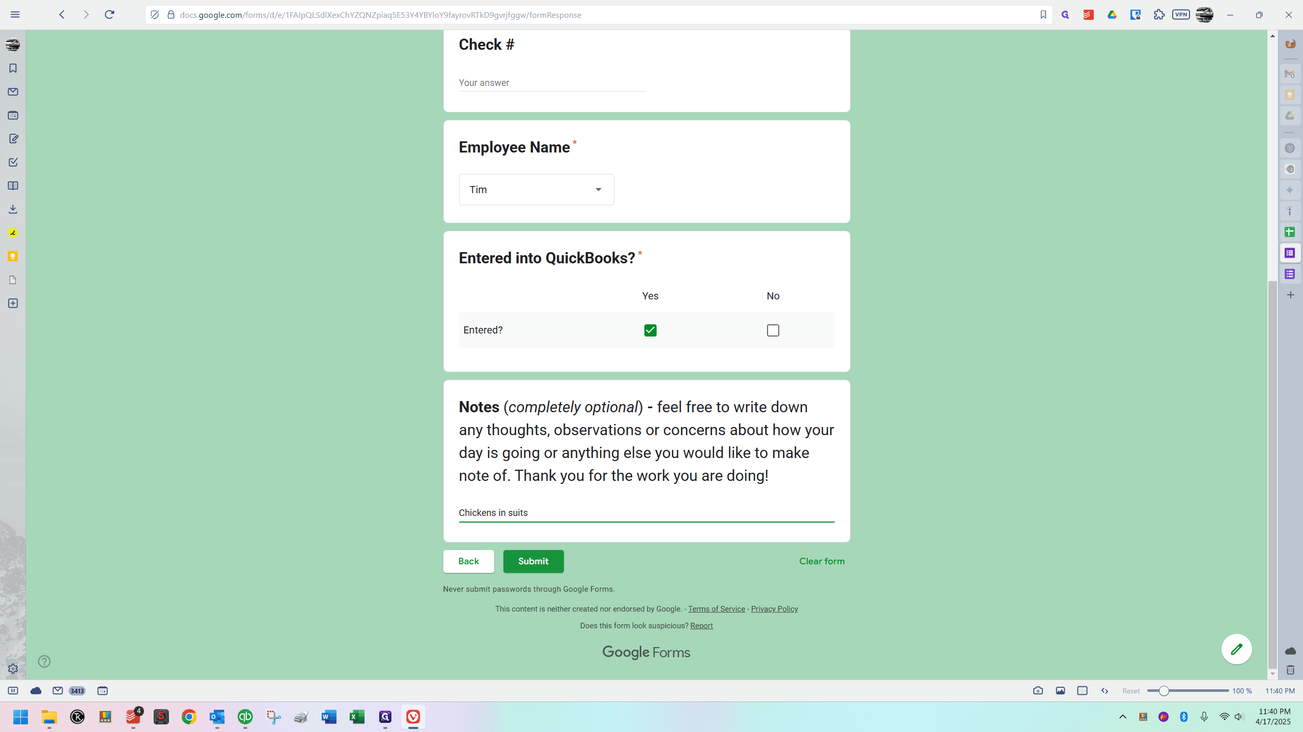 Step #34: Click on "Submit"