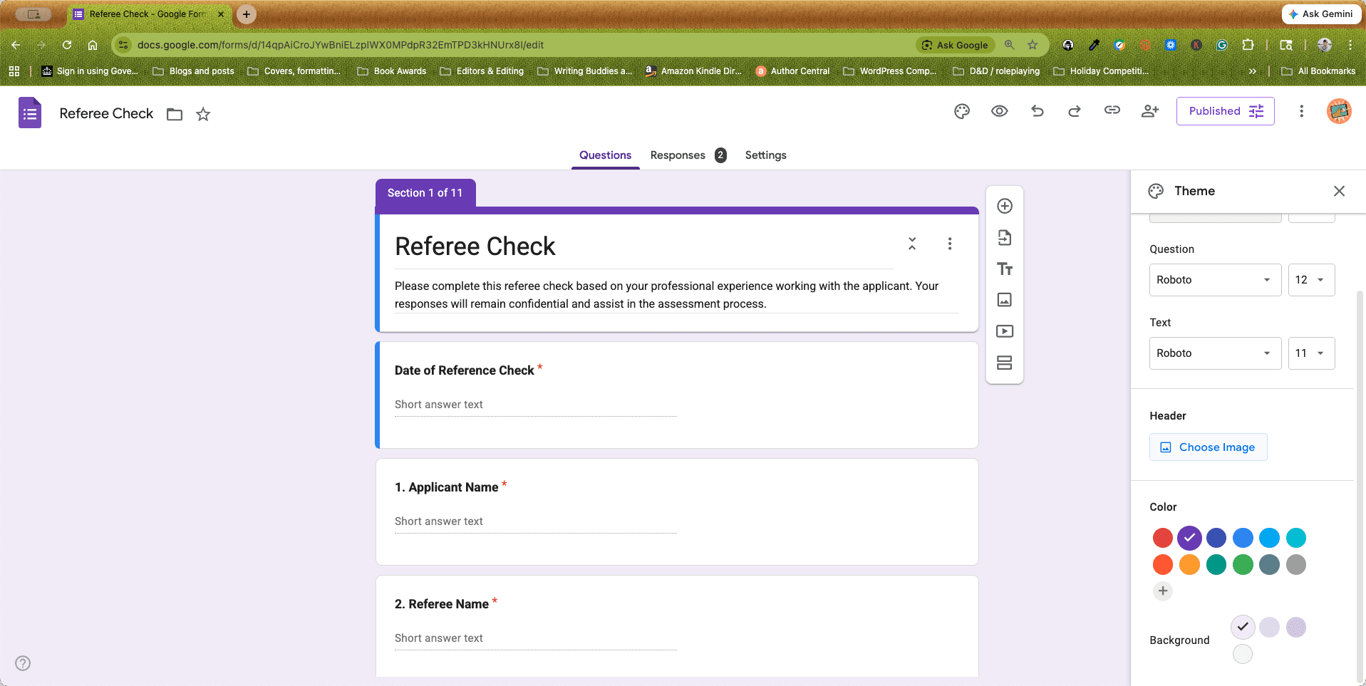 Step #4: Scroll down to the Header section and click Choose Image.