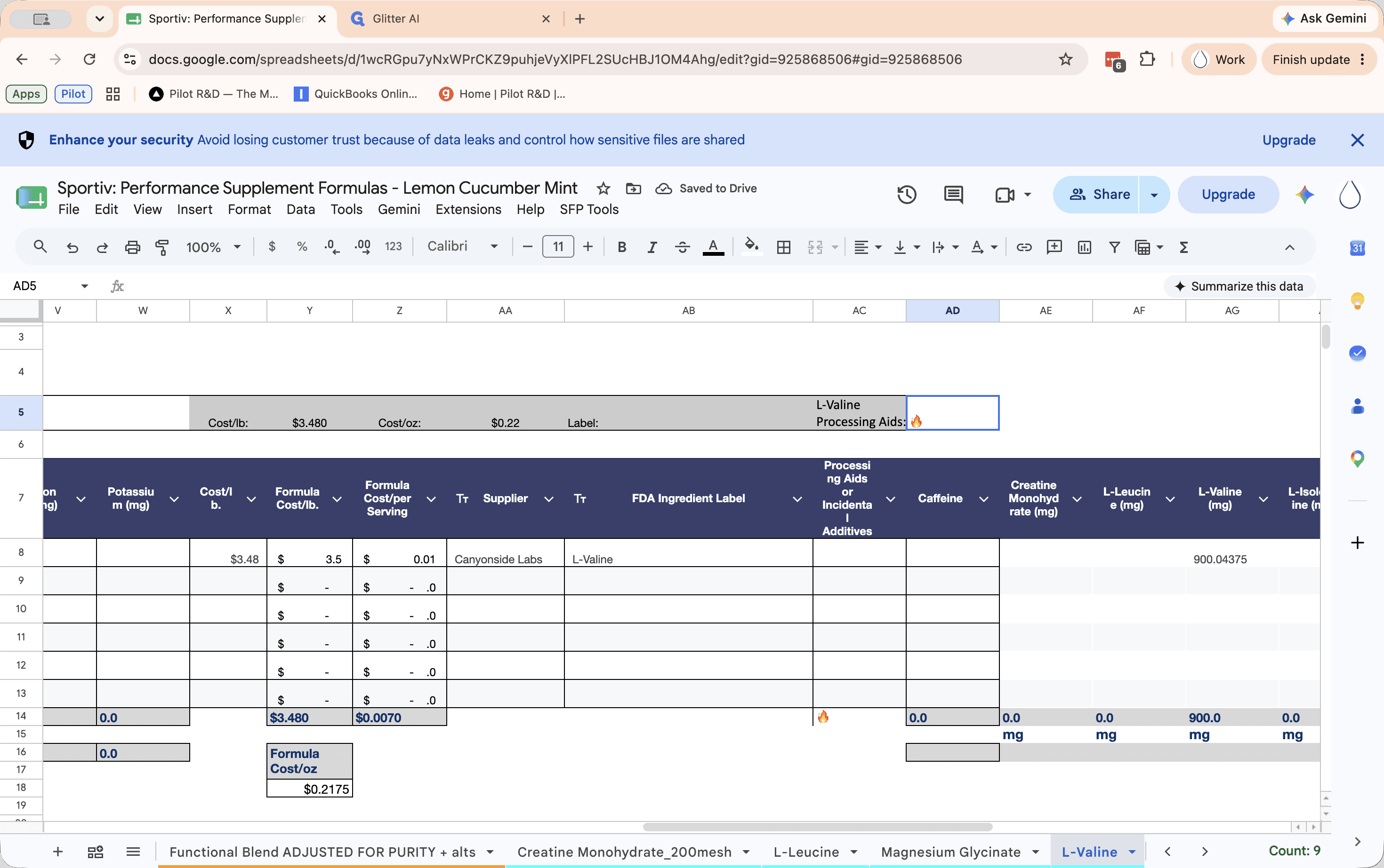 Step #6: Locate any fire emoji error indicators that pasted below the total line.