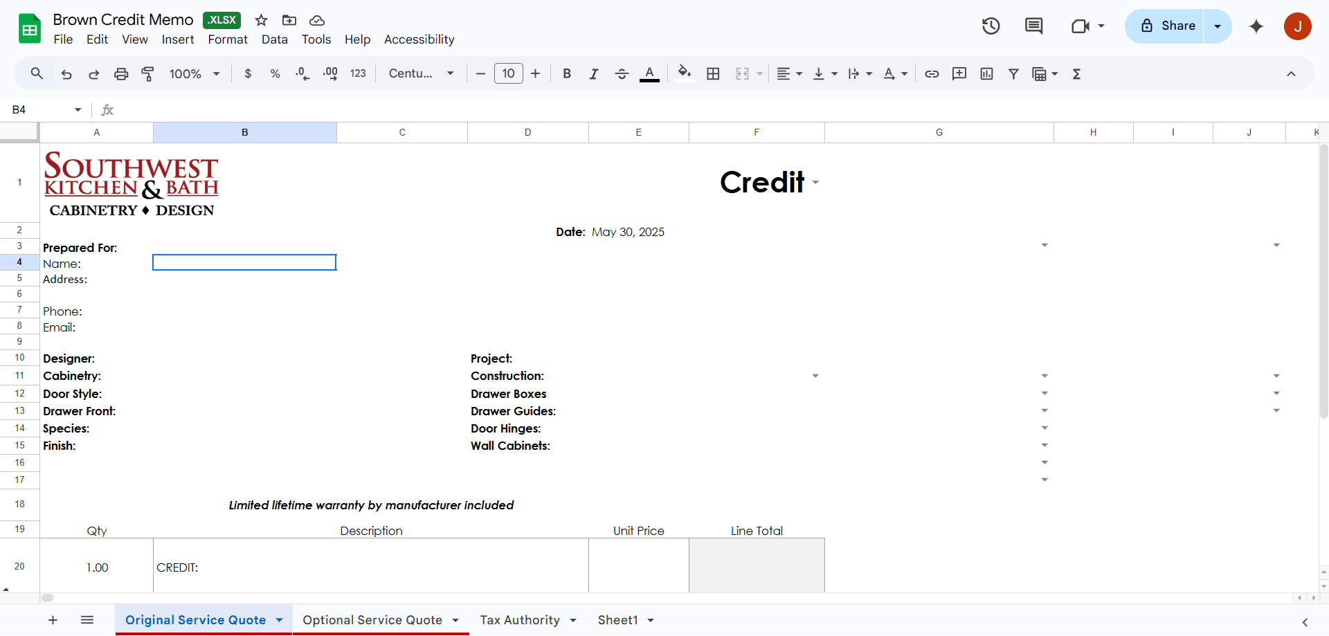 Step #11: Enter the client information - name, address, phone number & email address