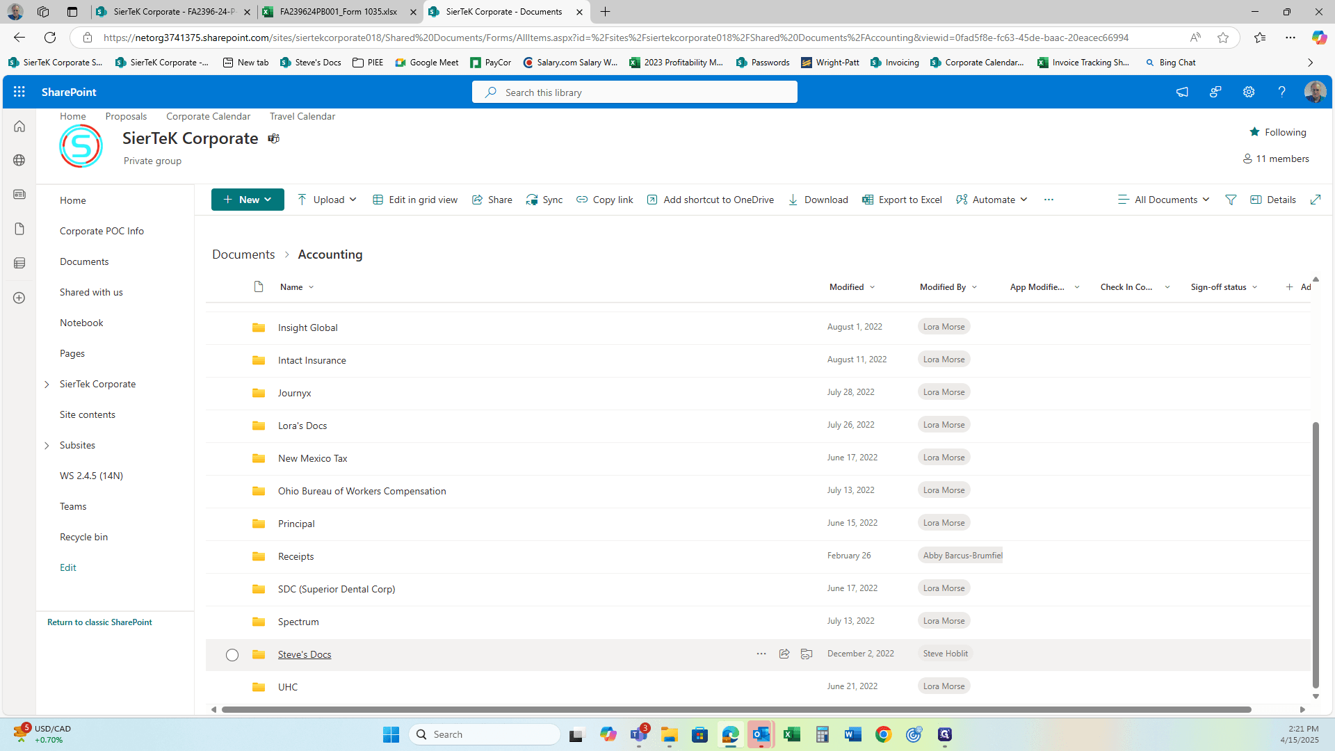 Step #29: Click on "Steve's Docs"