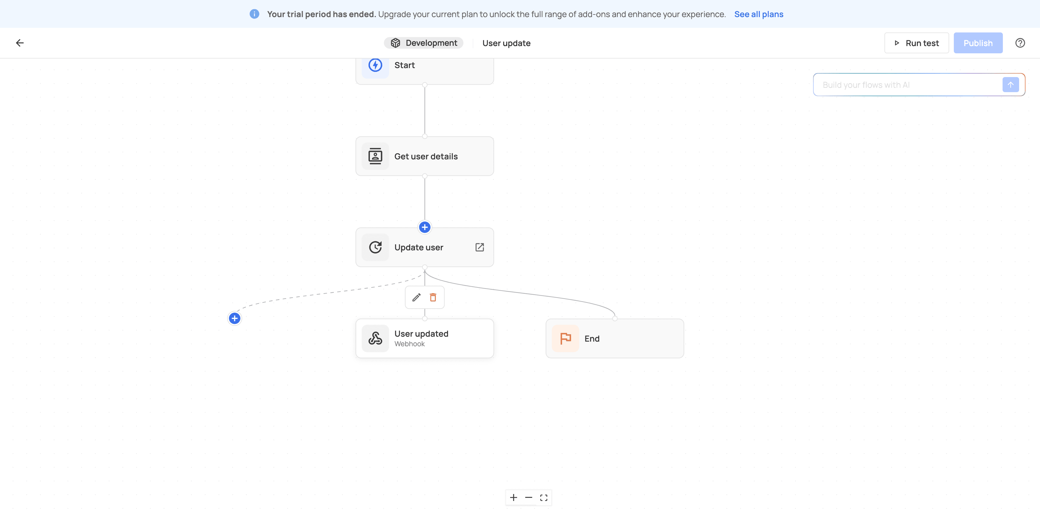 Step #2: Click on "Webhook"