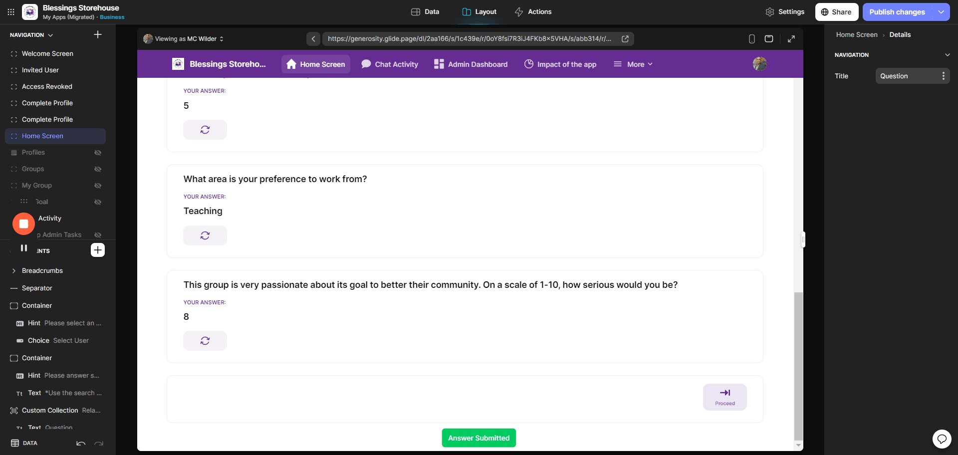 Step #8: Once you have answered all the questions Click on "Proceed"