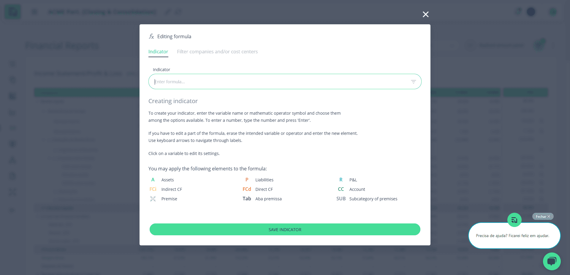 Step #5: Modal de criação de fórmulas