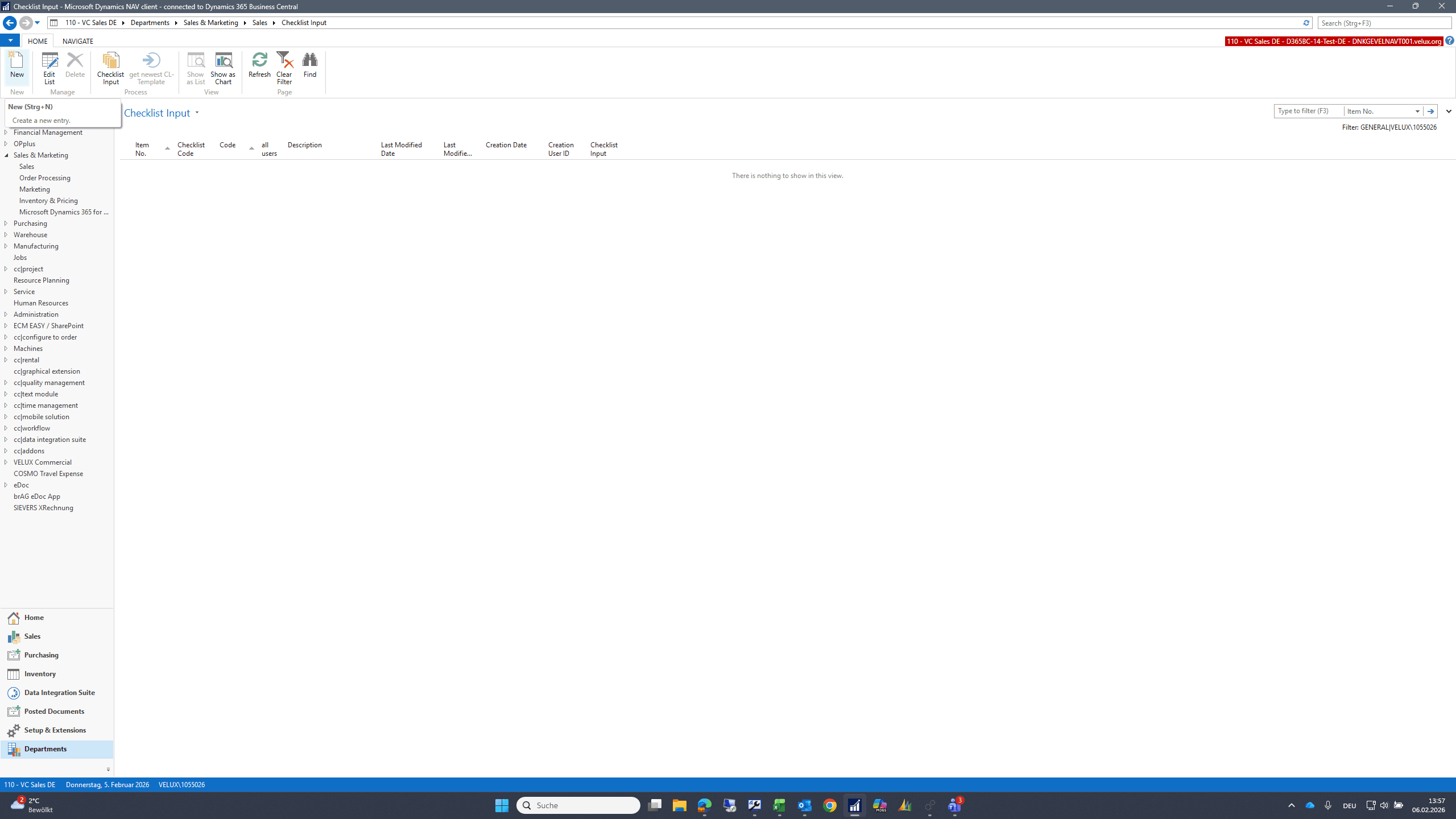 Step #4: Click on "New"