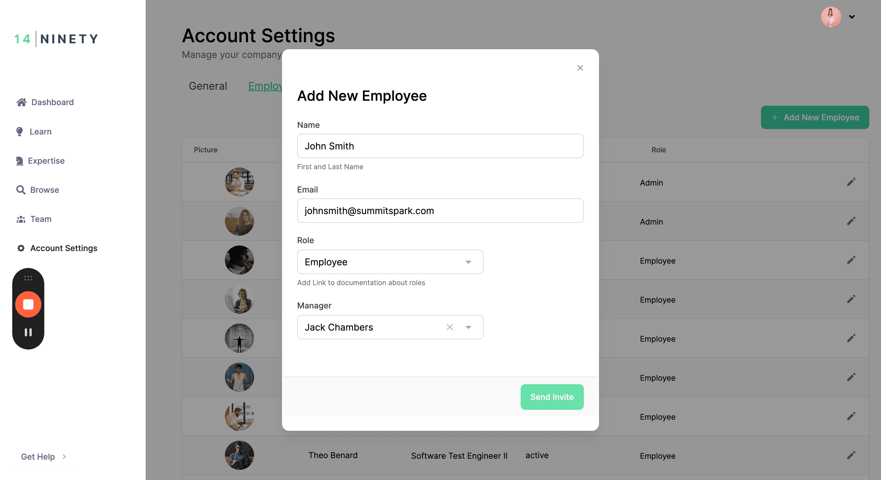 Step #8: Click "Send Invite"