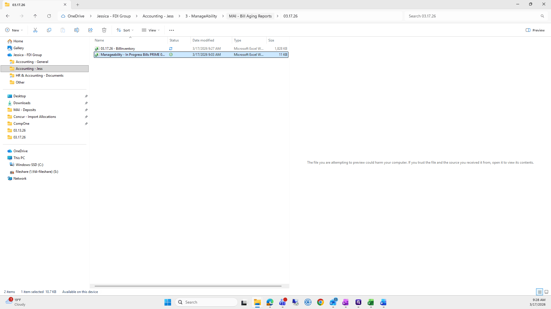 Step #35: Click on "MAI - Bill Aging Reports"