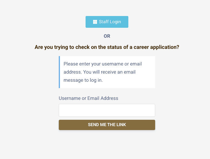 Step #5: To use the longer login method, go to flowpoint.wftigers.org in any browser. On the homepage, click the blue Staff Login button.