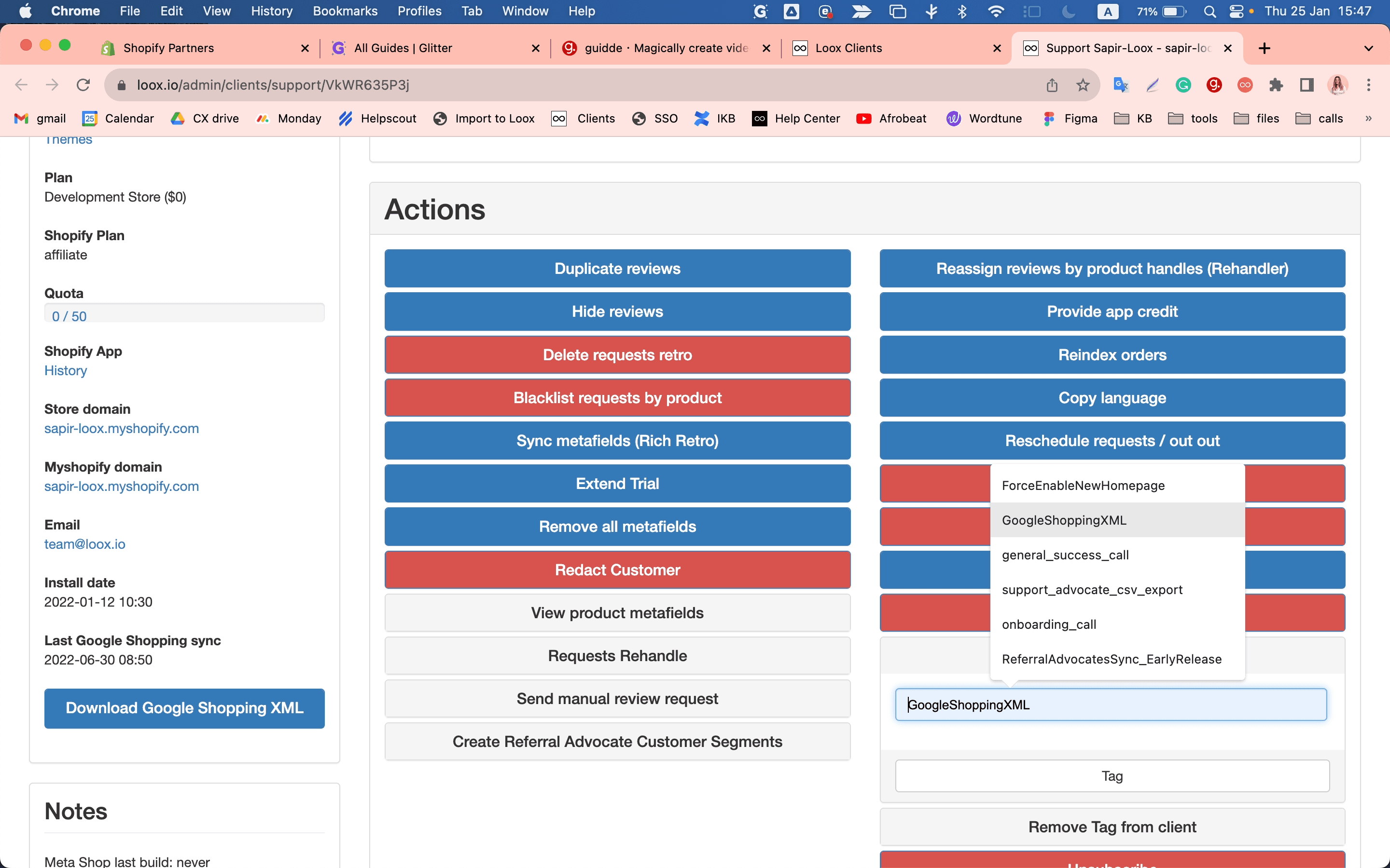 Step #19: Click "GoogleShoppingXML"