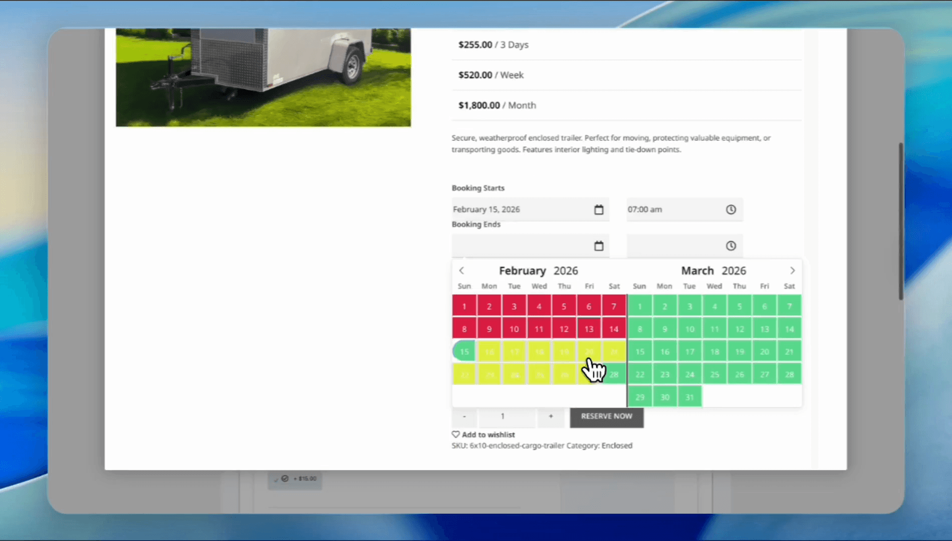 Step #6: Select the start date and end date from the calendar.