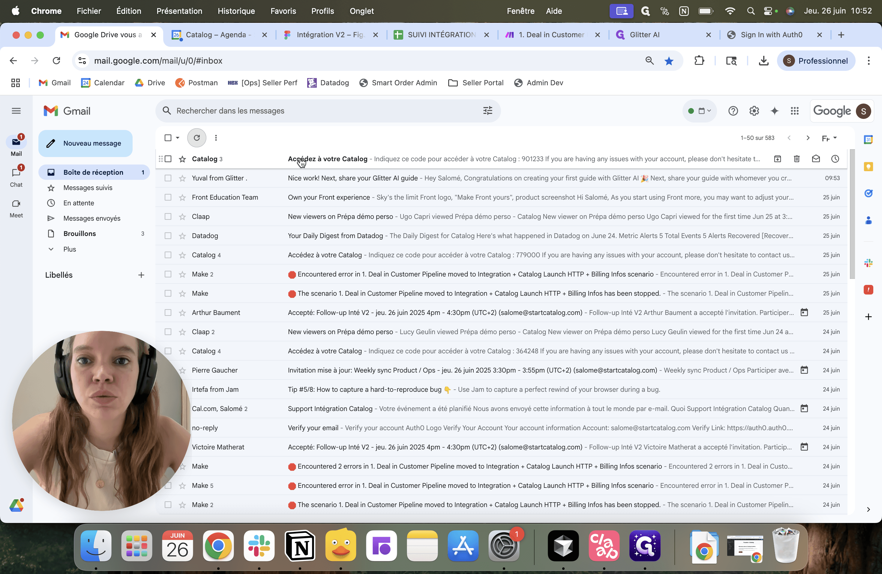 Step #3: Cliquez sur l'email "Accédez à votre Catalog"