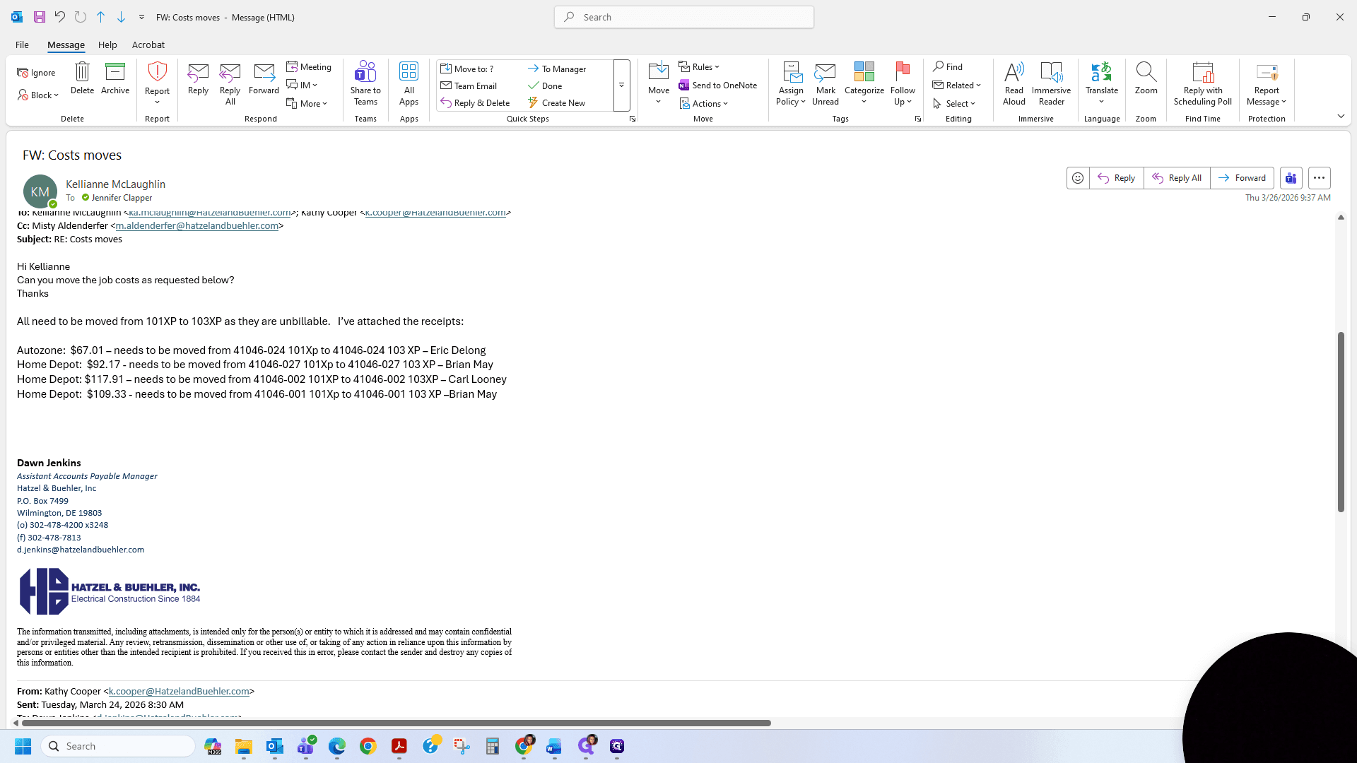 Step #1: The first step is to locate the email that requests this move.
