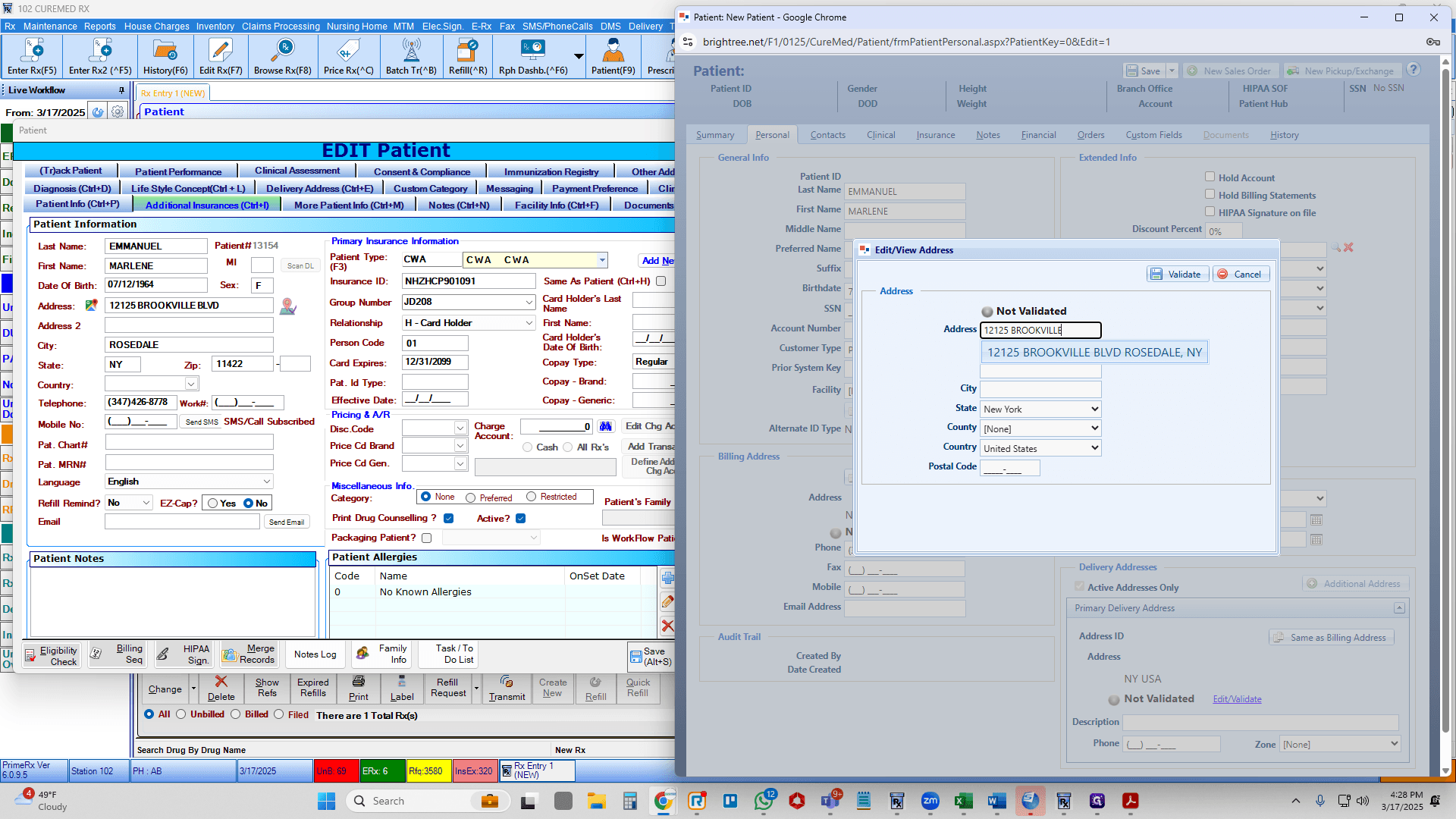 Step #47: Address will begin to auto-populate. Select the matching address