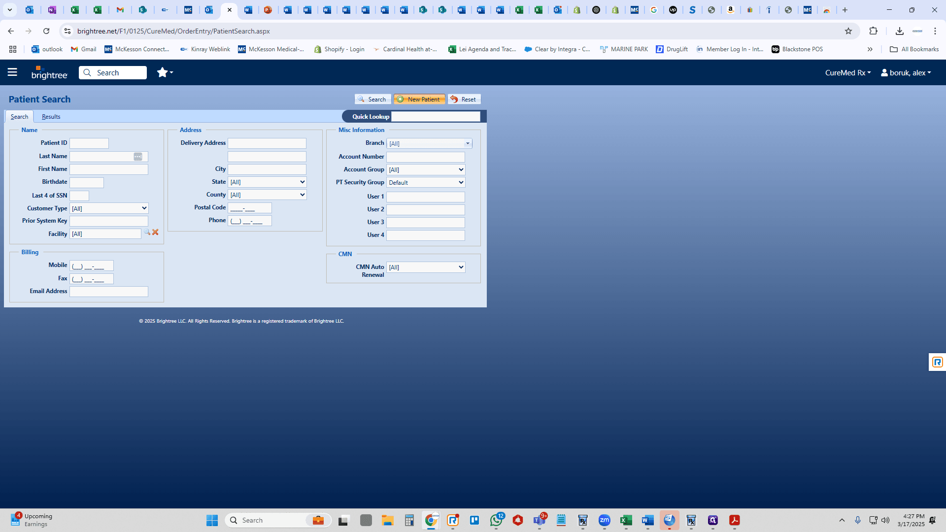 Step #40: On the right corner there is an option to add a new patient.