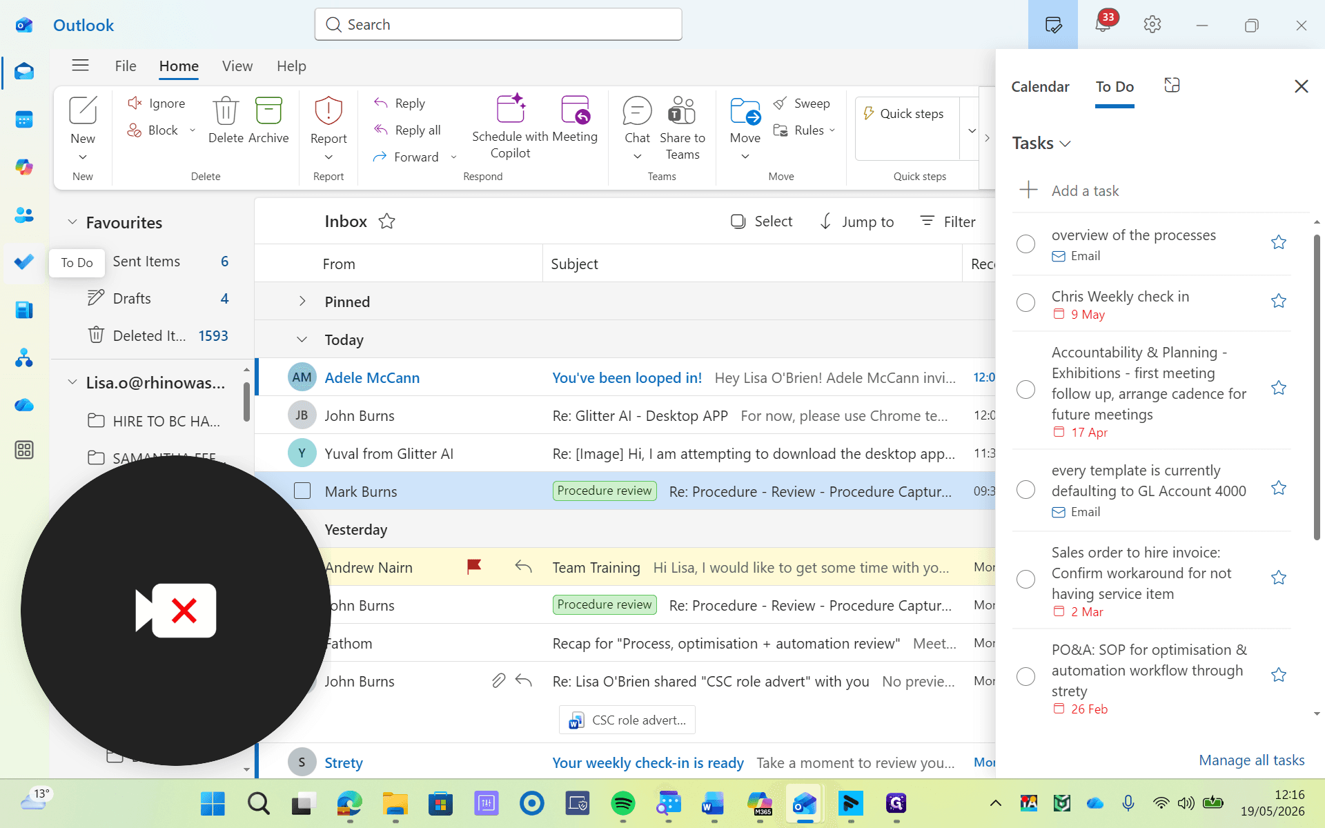 Step #5: Navigate to the left-hand menu and click the To Do application icon.