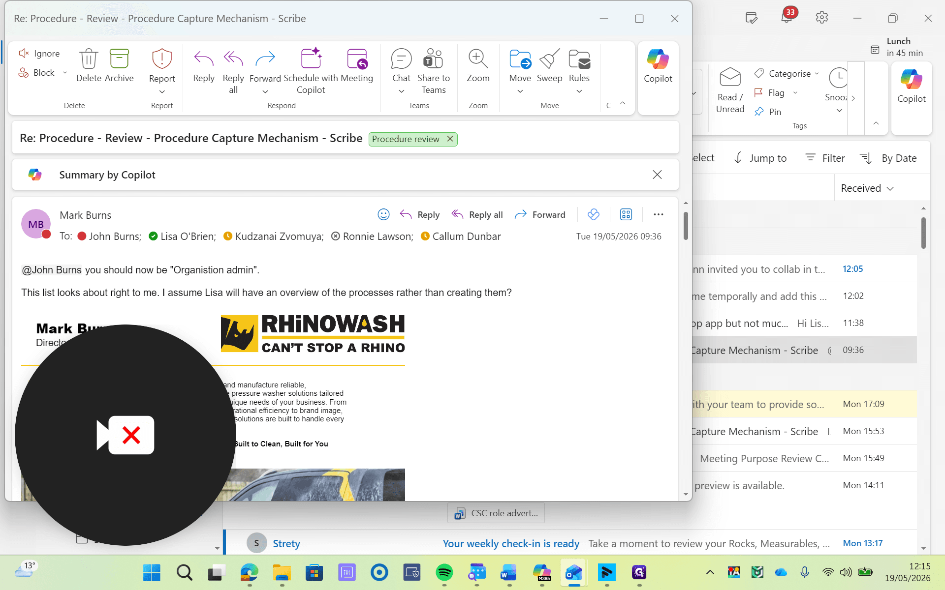 Step #2: Highlight the specific text in the email body that you want to use as your task name.