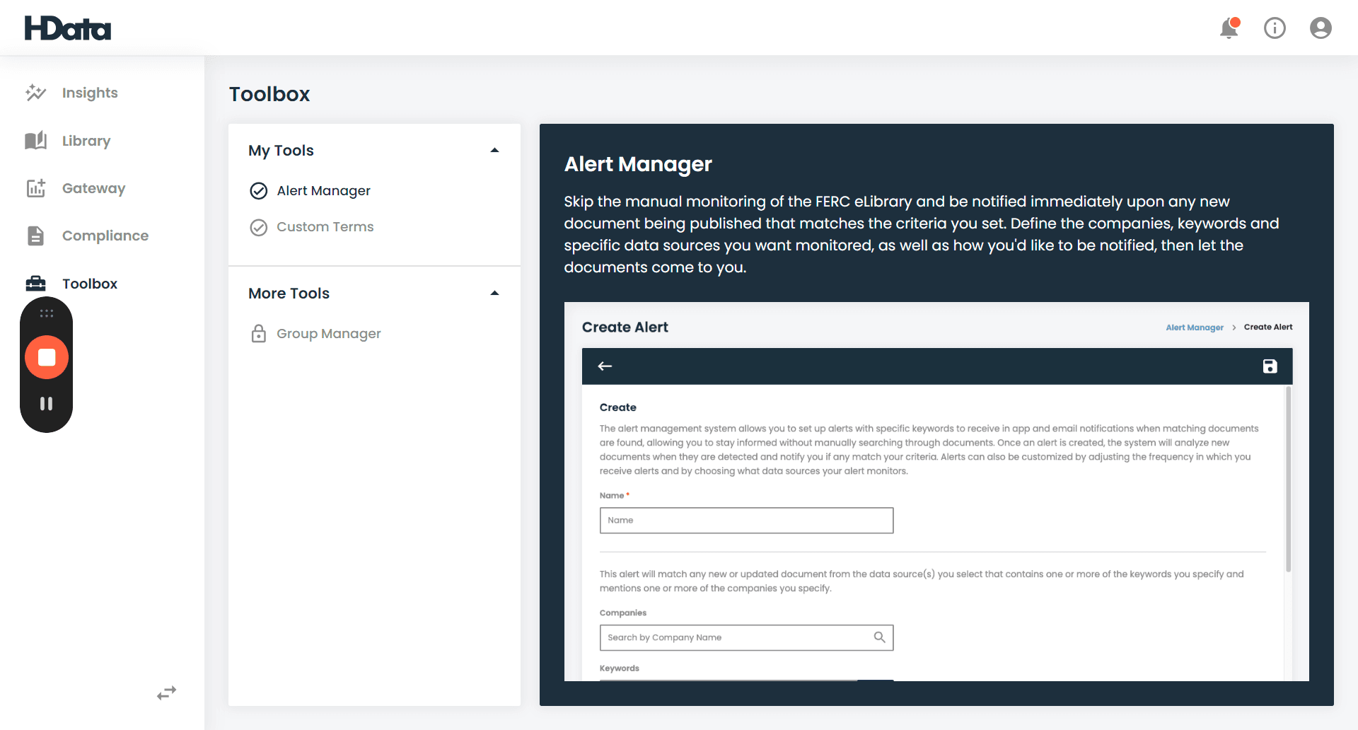 Step #1: Click "Toolbox"