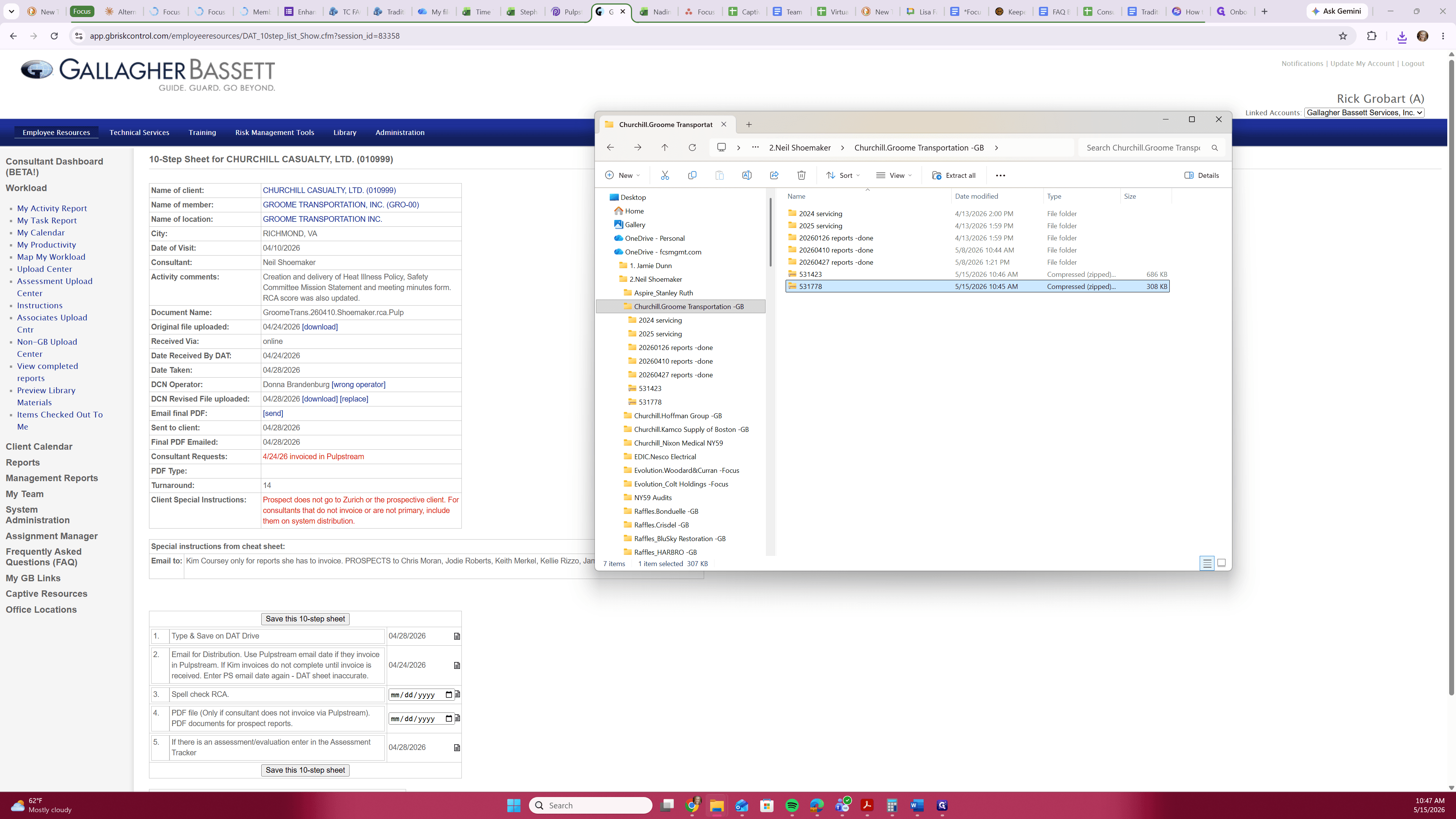 Step #15: Right-click the moved .zip file in your client folder.