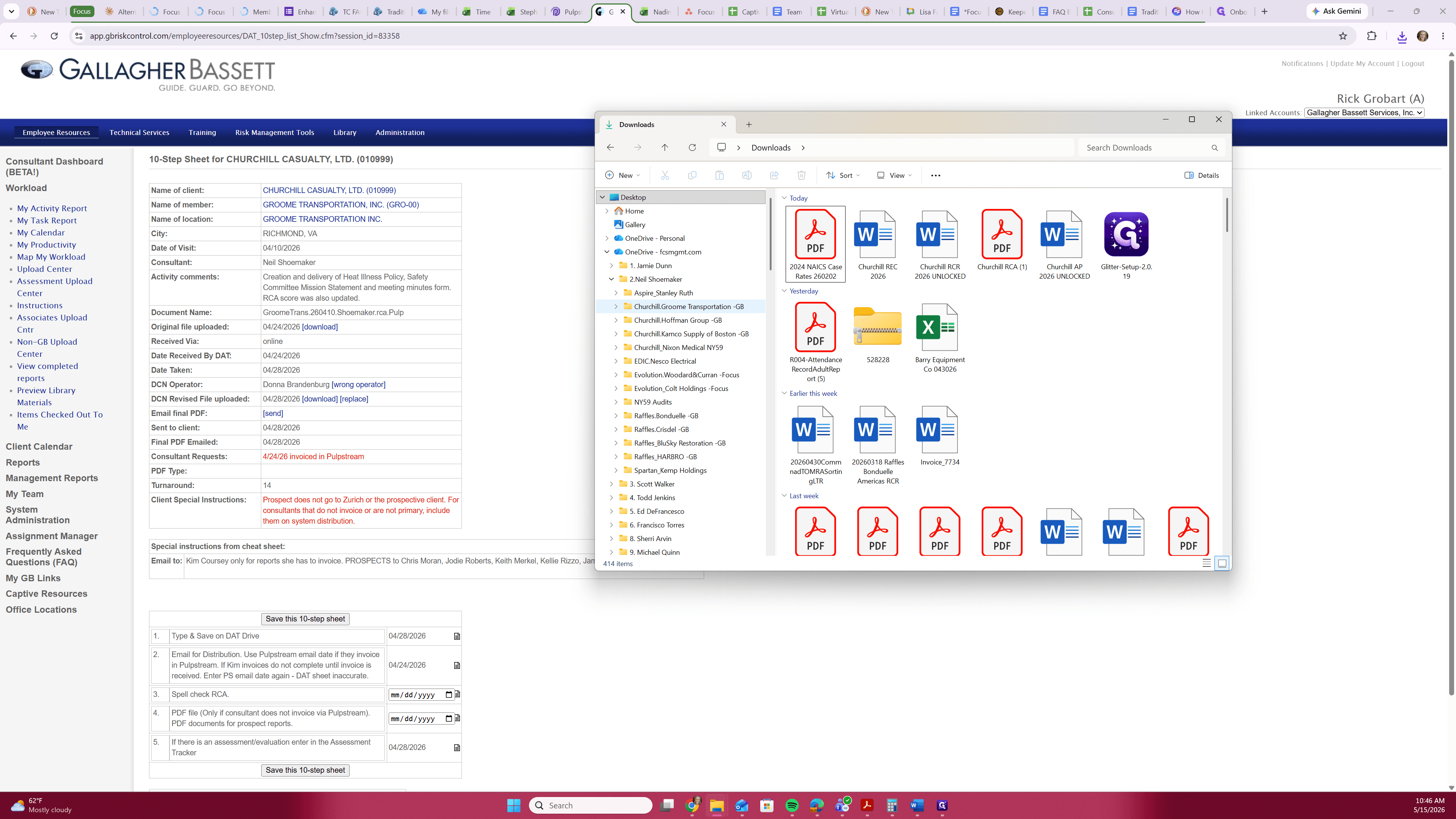 Step #14: Select the downloaded .zip files and drag them into your designated client folder.