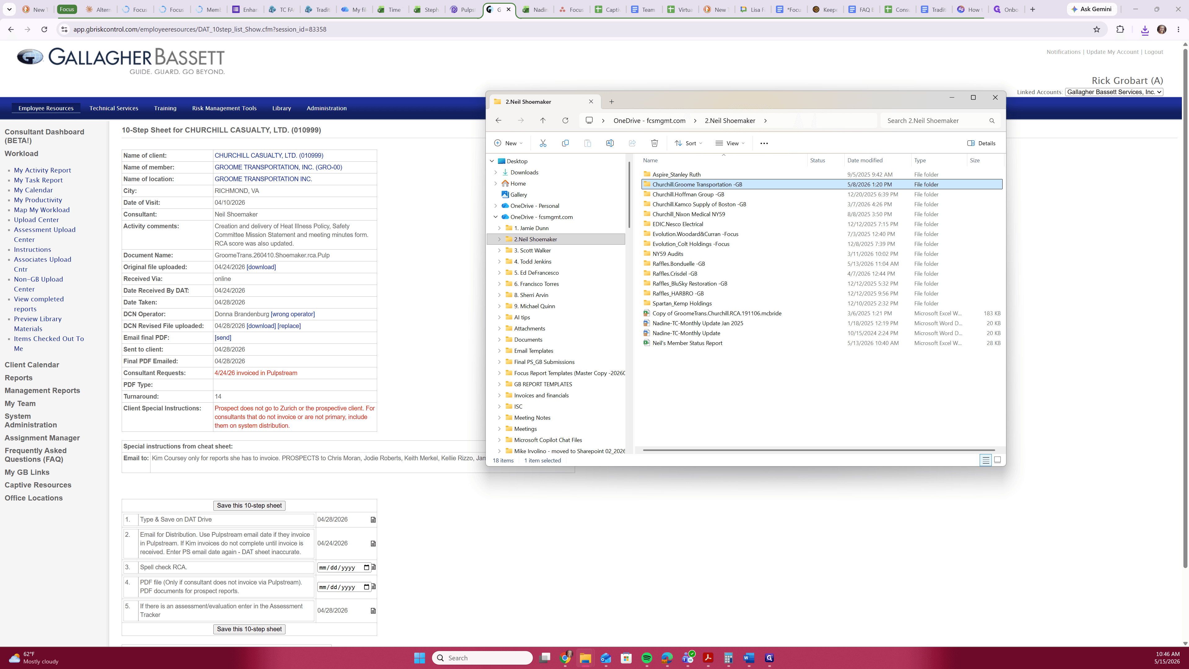 Step #13: Open a second File Explorer window and navigate to your dedicated client focus folder.