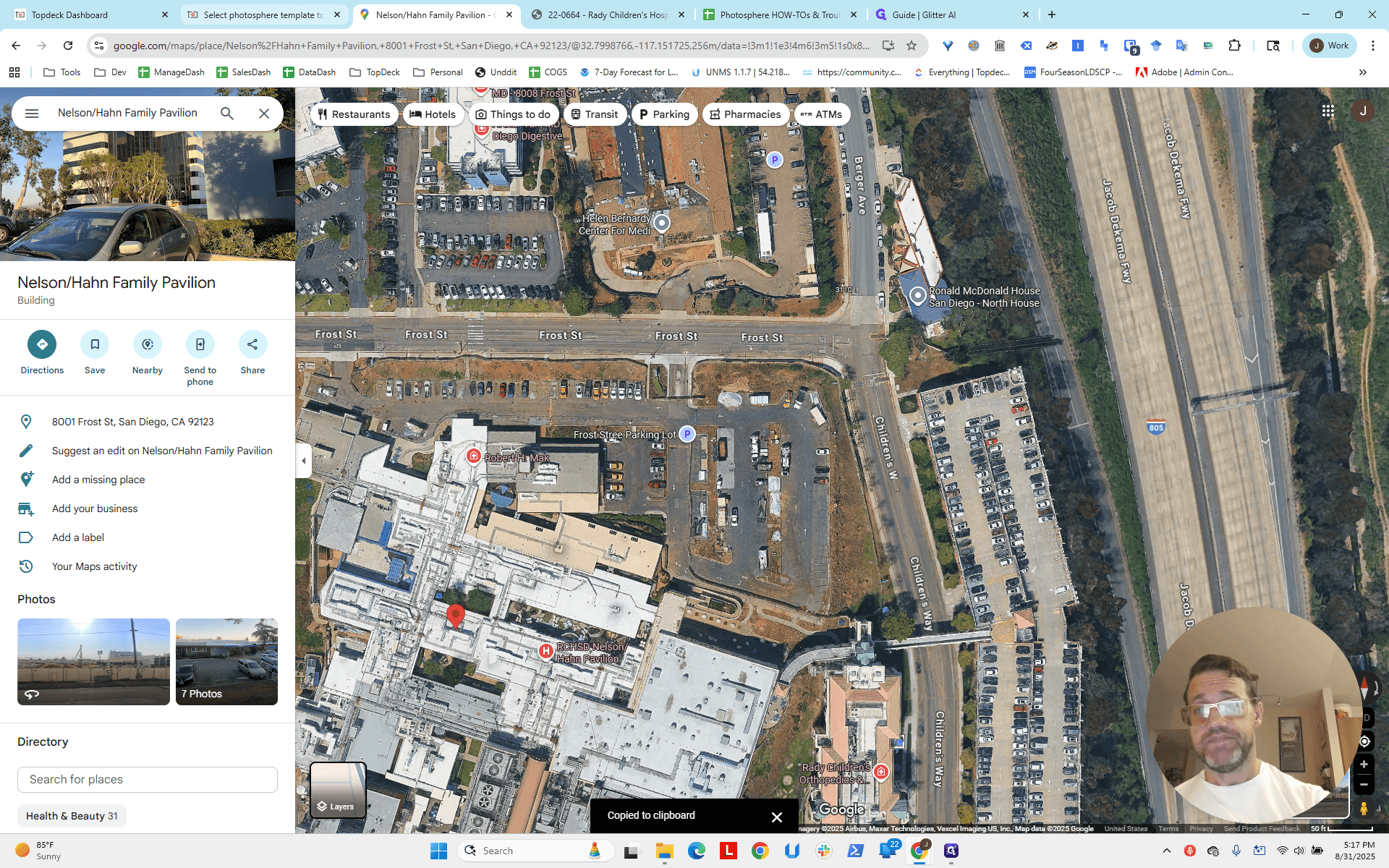 Step #33: Click on "photosphere template to"