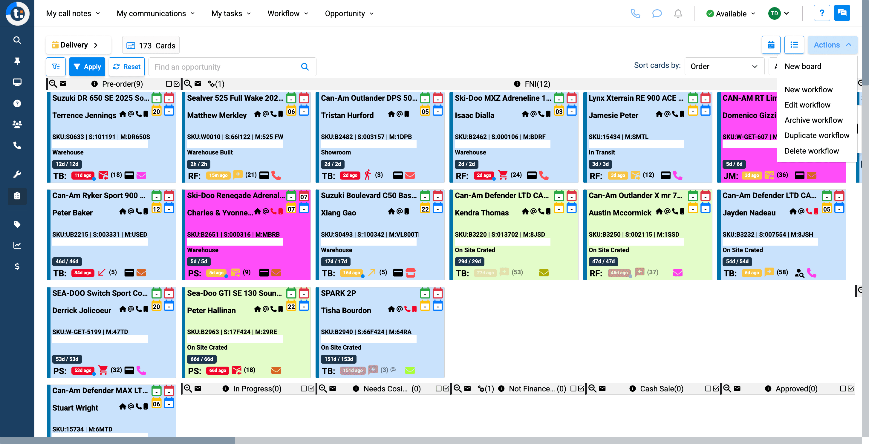 Step #4: then select New Workflow.