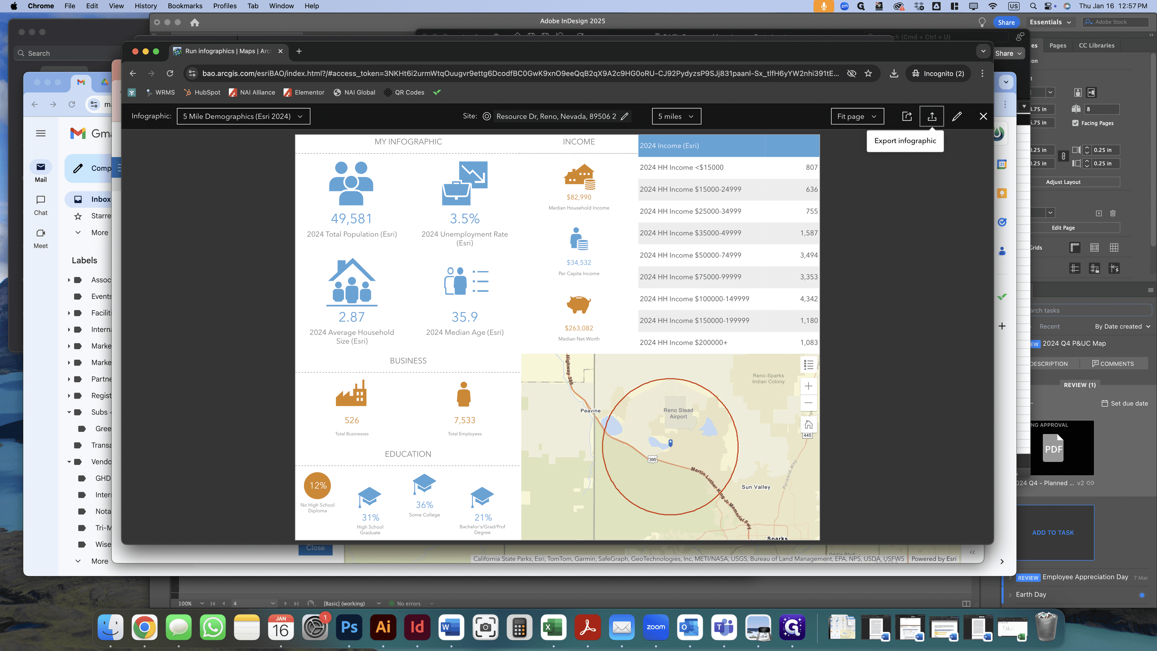 Step #13: Click on "Export Infographic"