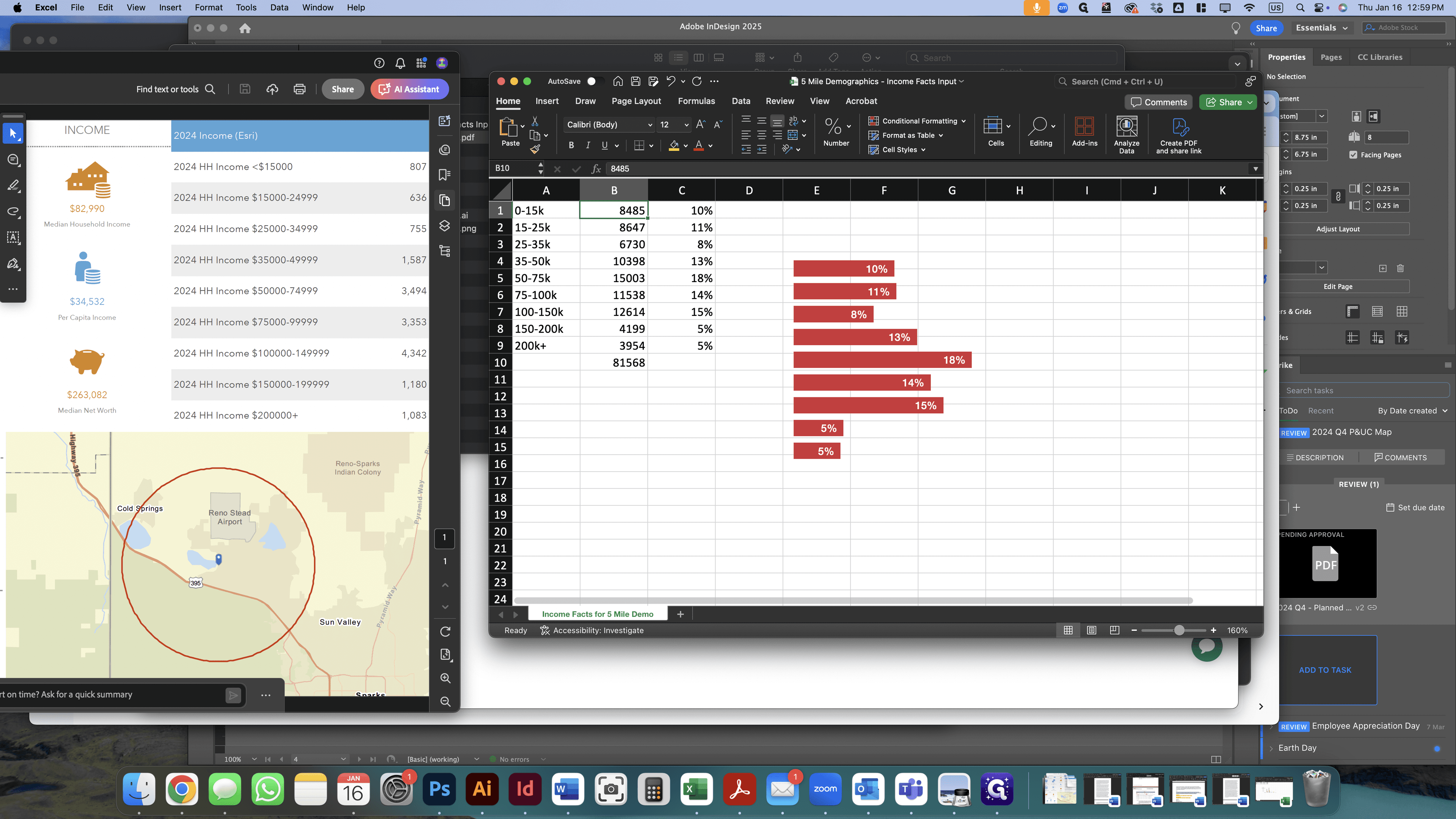 Step #21: Use data from the PDF table to fill out column B in the spreadsheet