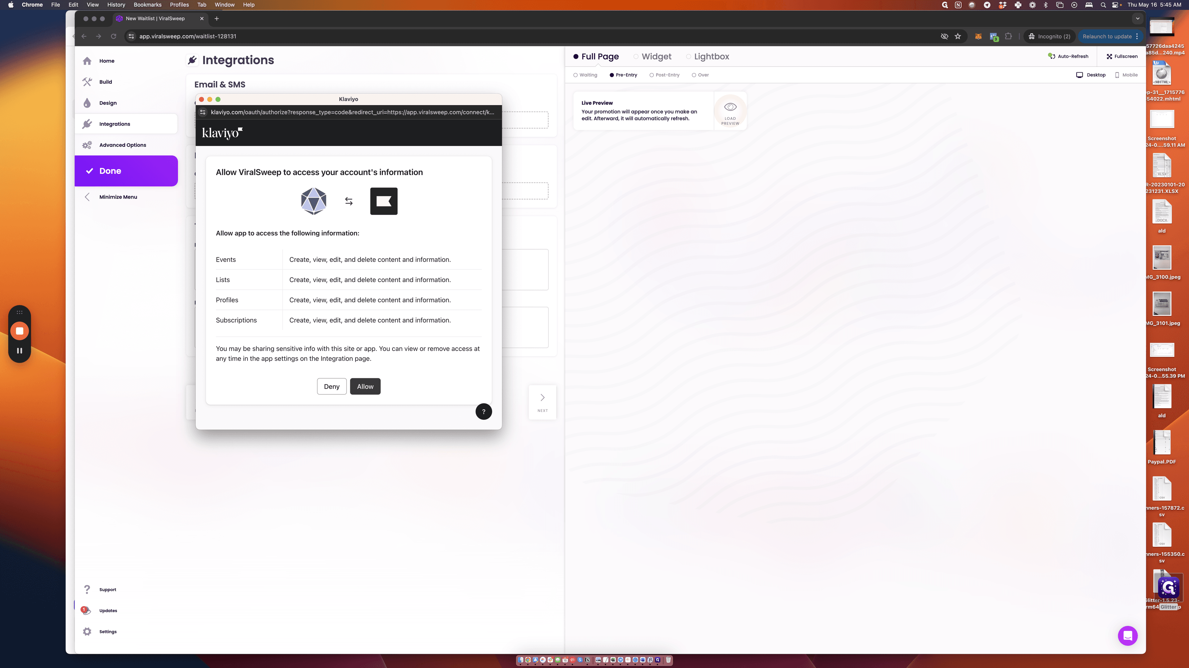 Step #12: Click "Allow"