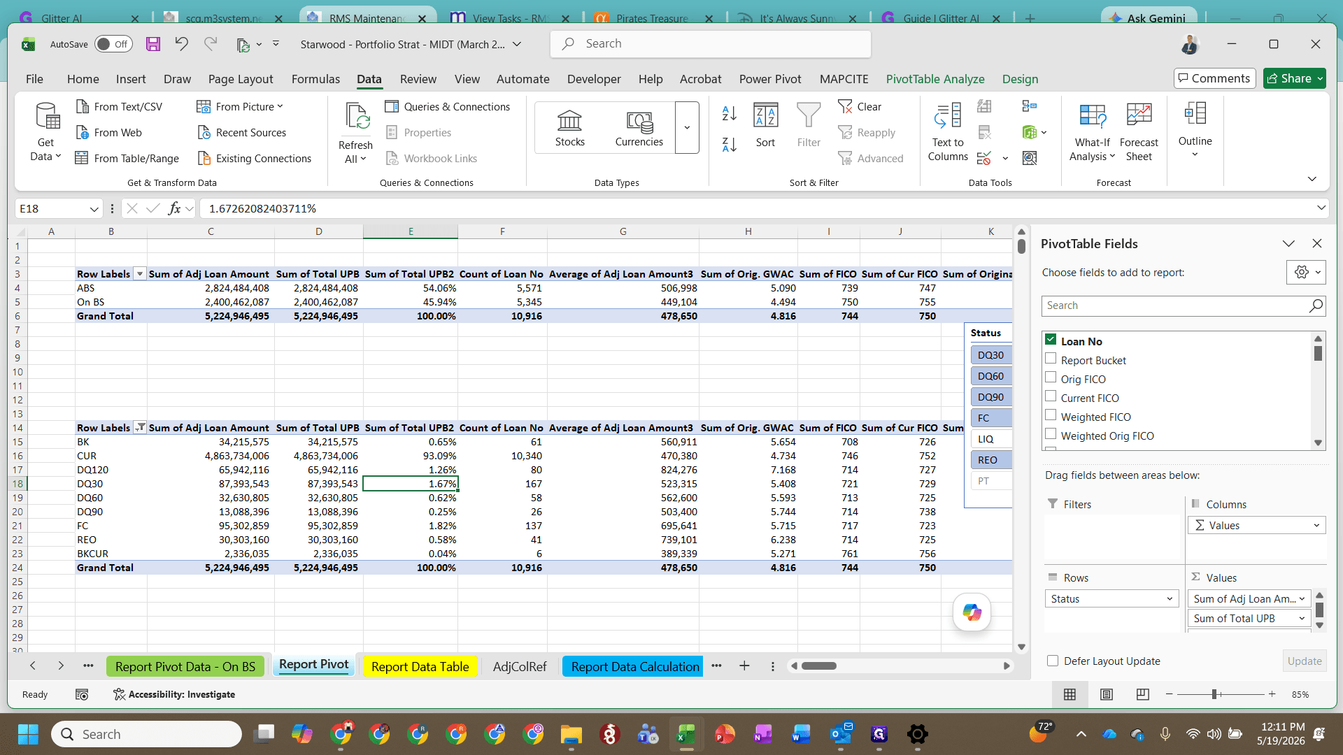 Step #2: Paste the raw MIDT data into the yellow input section, then refresh all data in the workbook.