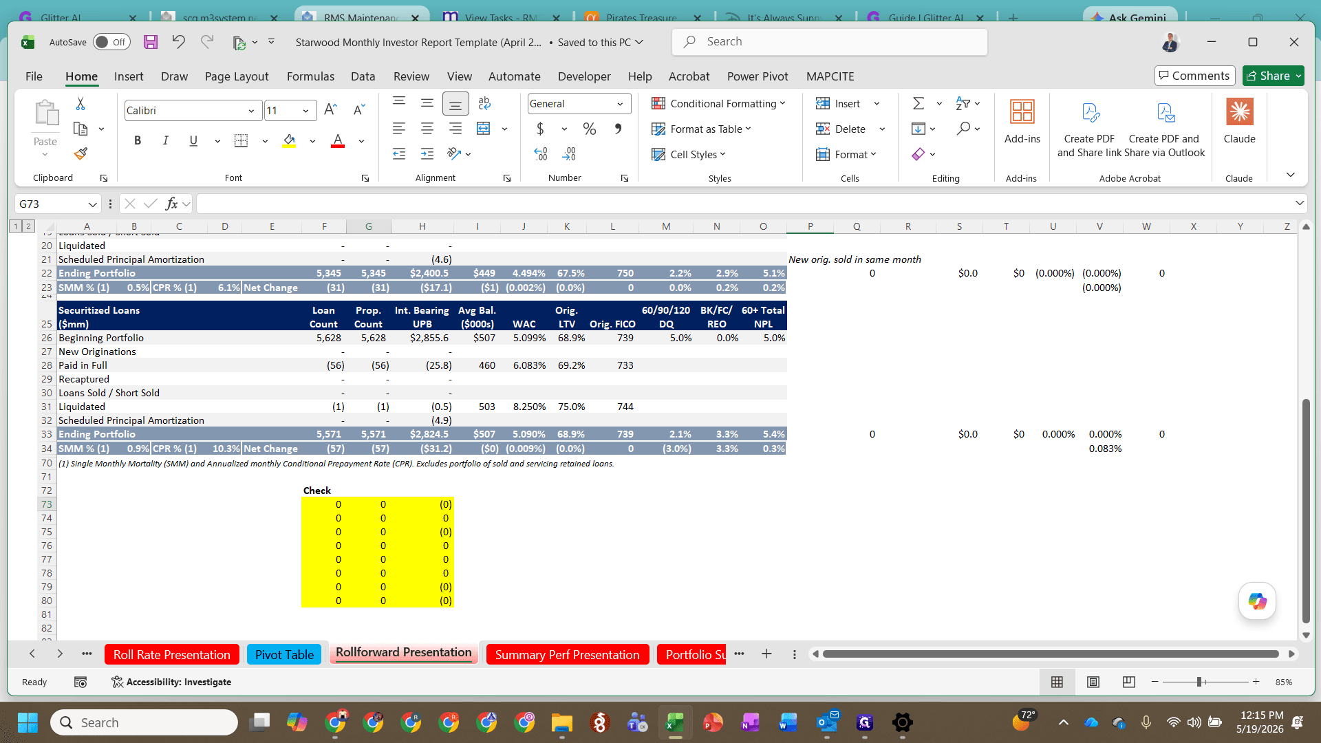 Step #14: Select and copy the entire presentation table.