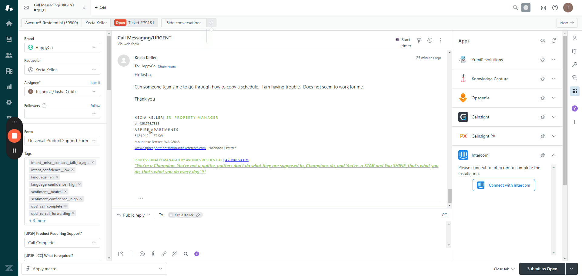 Step #2: Click the "+" button by "Side conversations"